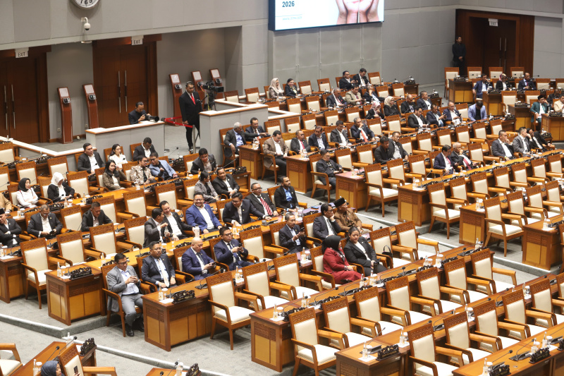 DPR RI gelar rapat paripurna bersama Menteri Keuangan Sri Mulyani membahas RAPBN Anggaran tahun 2026 (Ashar/SinPo.id)