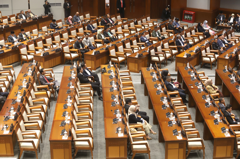 DPR RI gelar rapat paripurna bersama Menteri Keuangan Sri Mulyani membahas RAPBN Anggaran tahun 2026 (Ashar/SinPo.id)