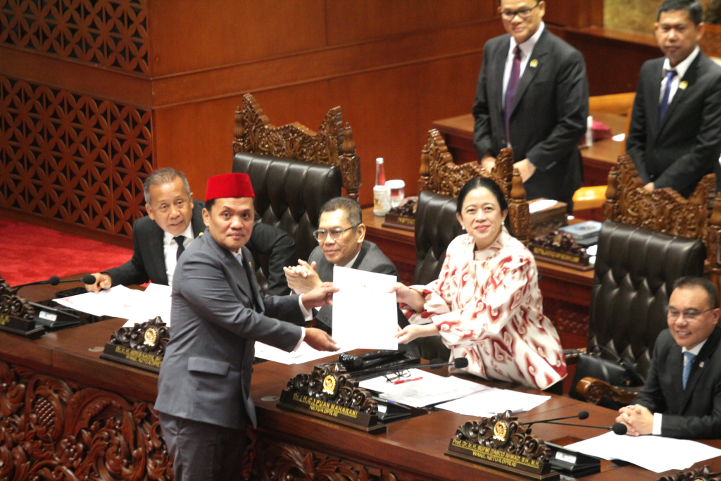 DPR menggelar Rapat Paripurna ke-8 mengesahkan RUU KUHAP menjadi UU (Ashar/SinPo.id)