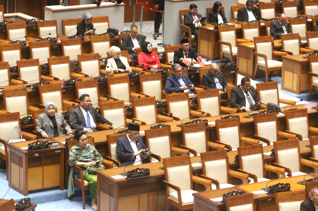 Ilustrasi Rapat Paripurna DPR RI. (Ashar/SinPo.id)