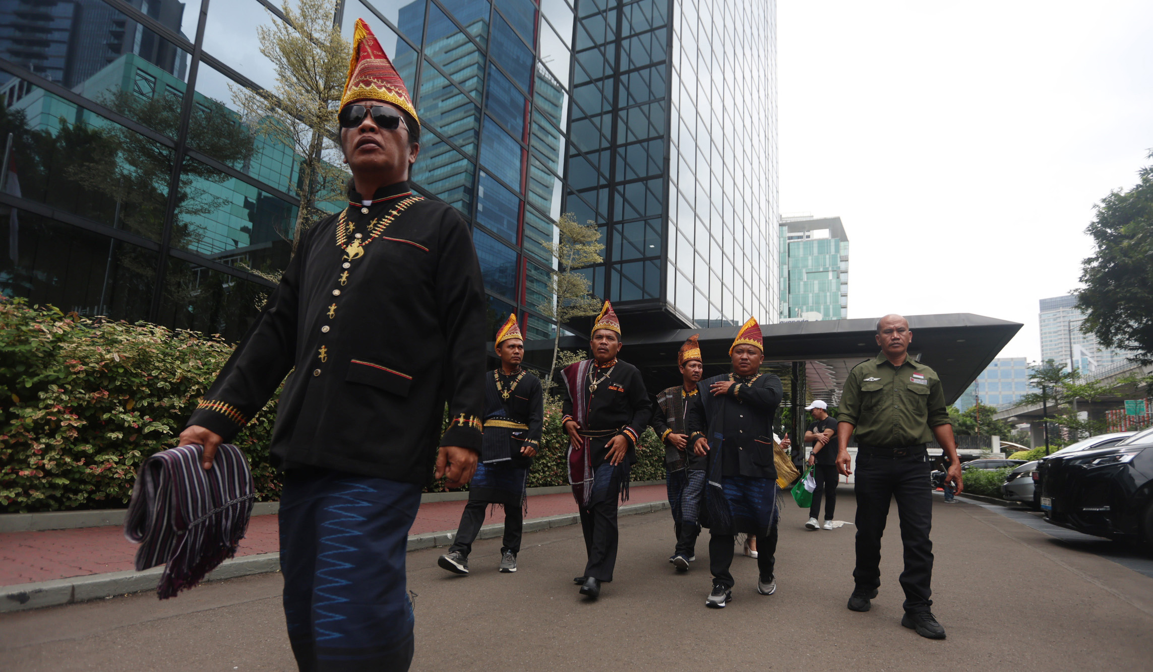 Pemangku hak ulayat Pakpak Dairi sambangi KLH. (Agus Priatna/SinPo.id)