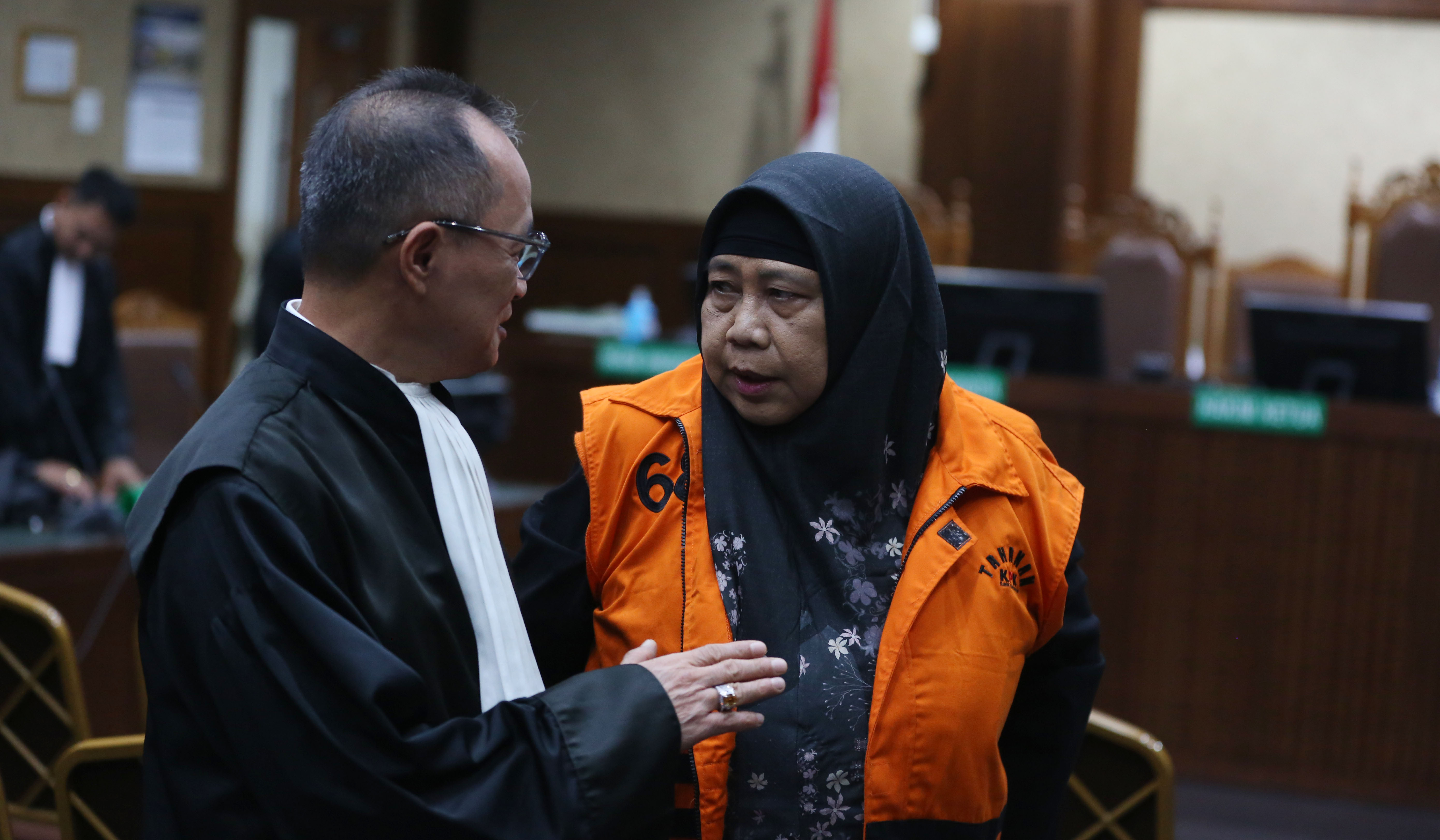 Sidang vonis korupsi LNG. (Agus Priatna/SinPo.id)