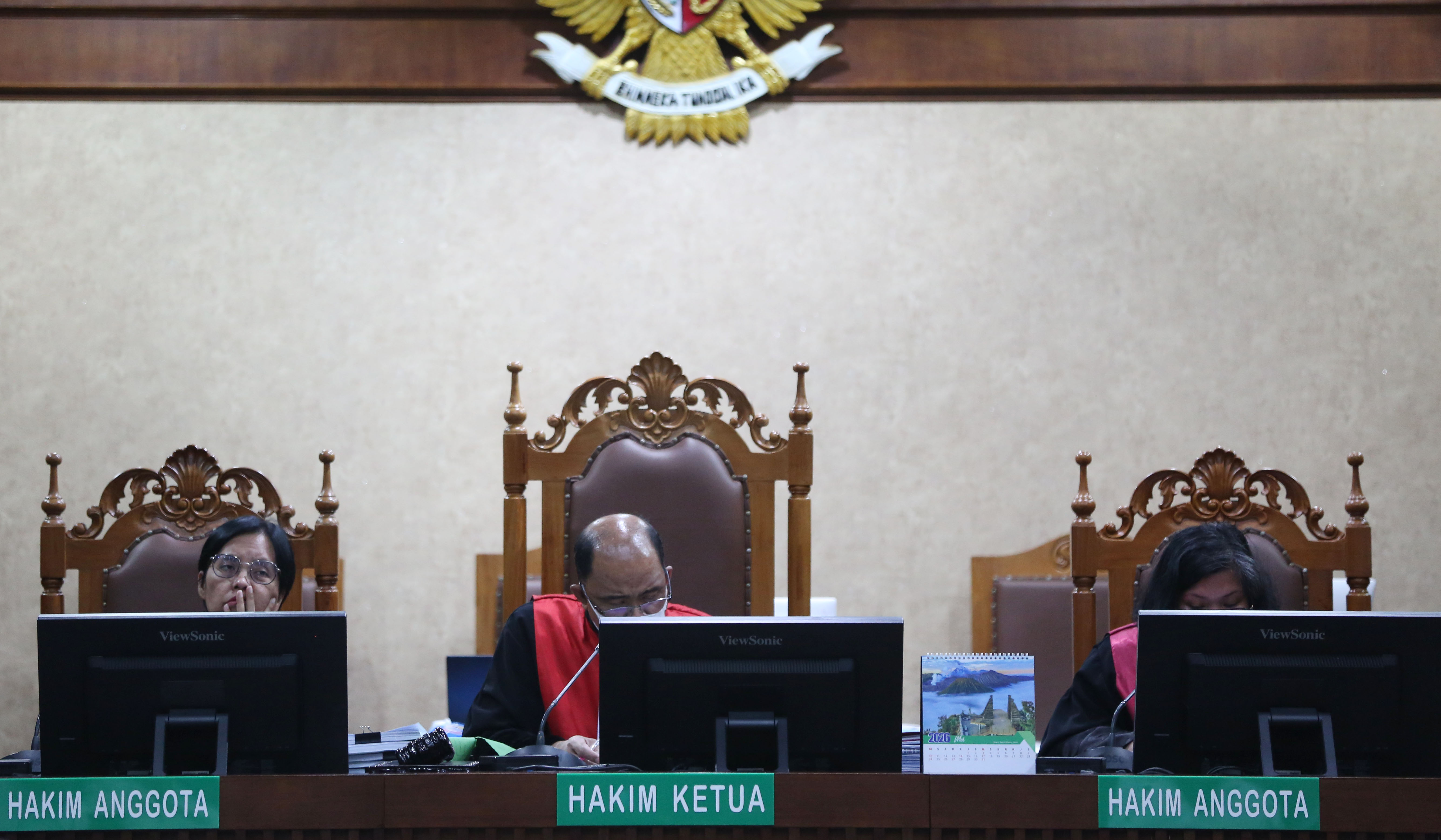 Sidang vonis korupsi LNG. (Agus Priatna/SinPo.id)