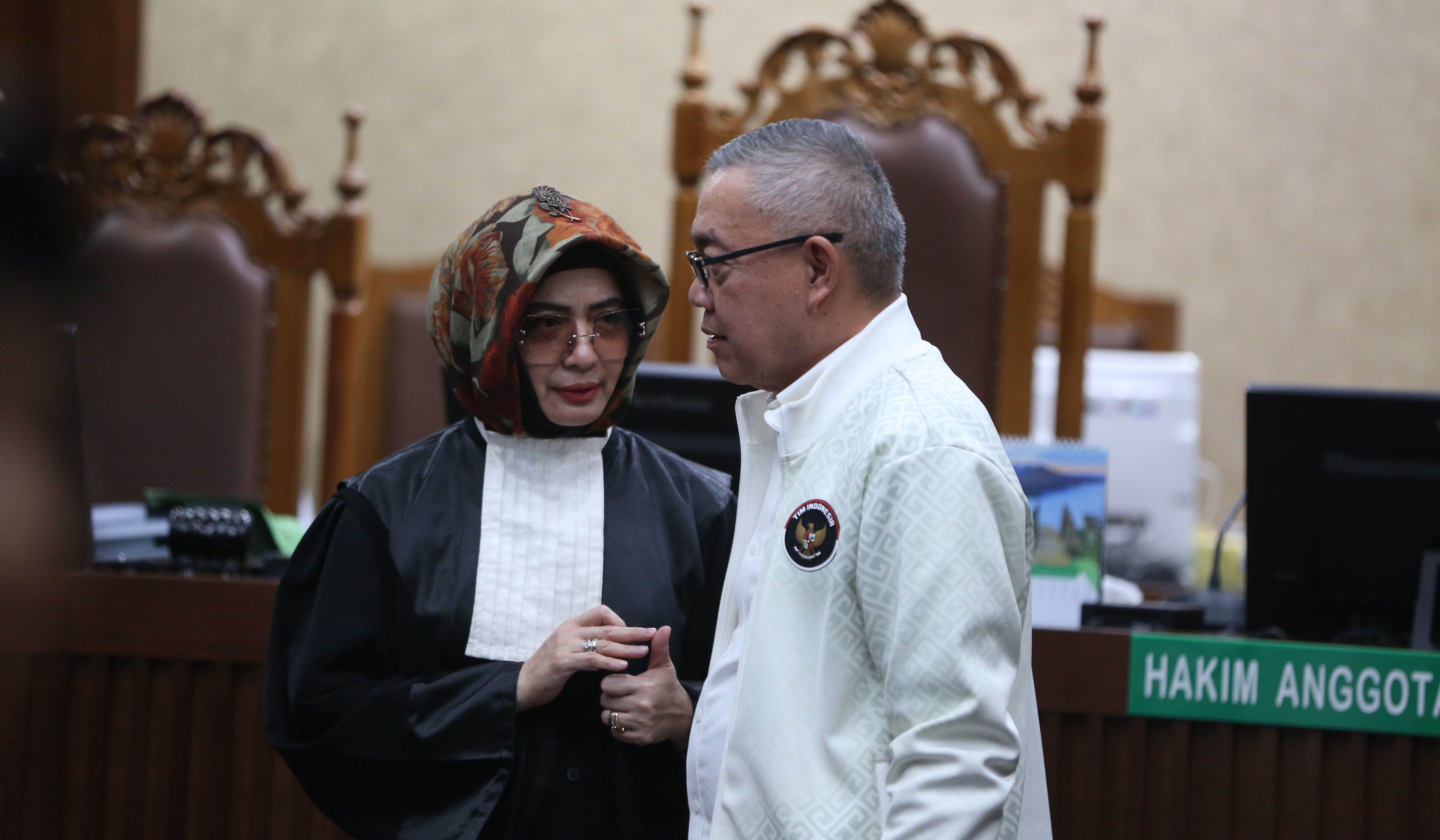 Sidang vonis korupsi LNG. (Agus Priatna/SinPo.id)