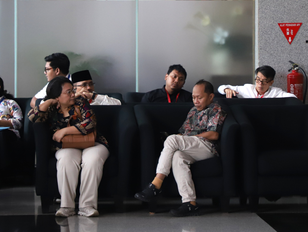 Eks Menteri Agama Yaqut Cholil Qoumas menjalani pemeriksaan sebagai saksi terkait dugaan kasus Kouta haji (Ashar/SinPo.id)