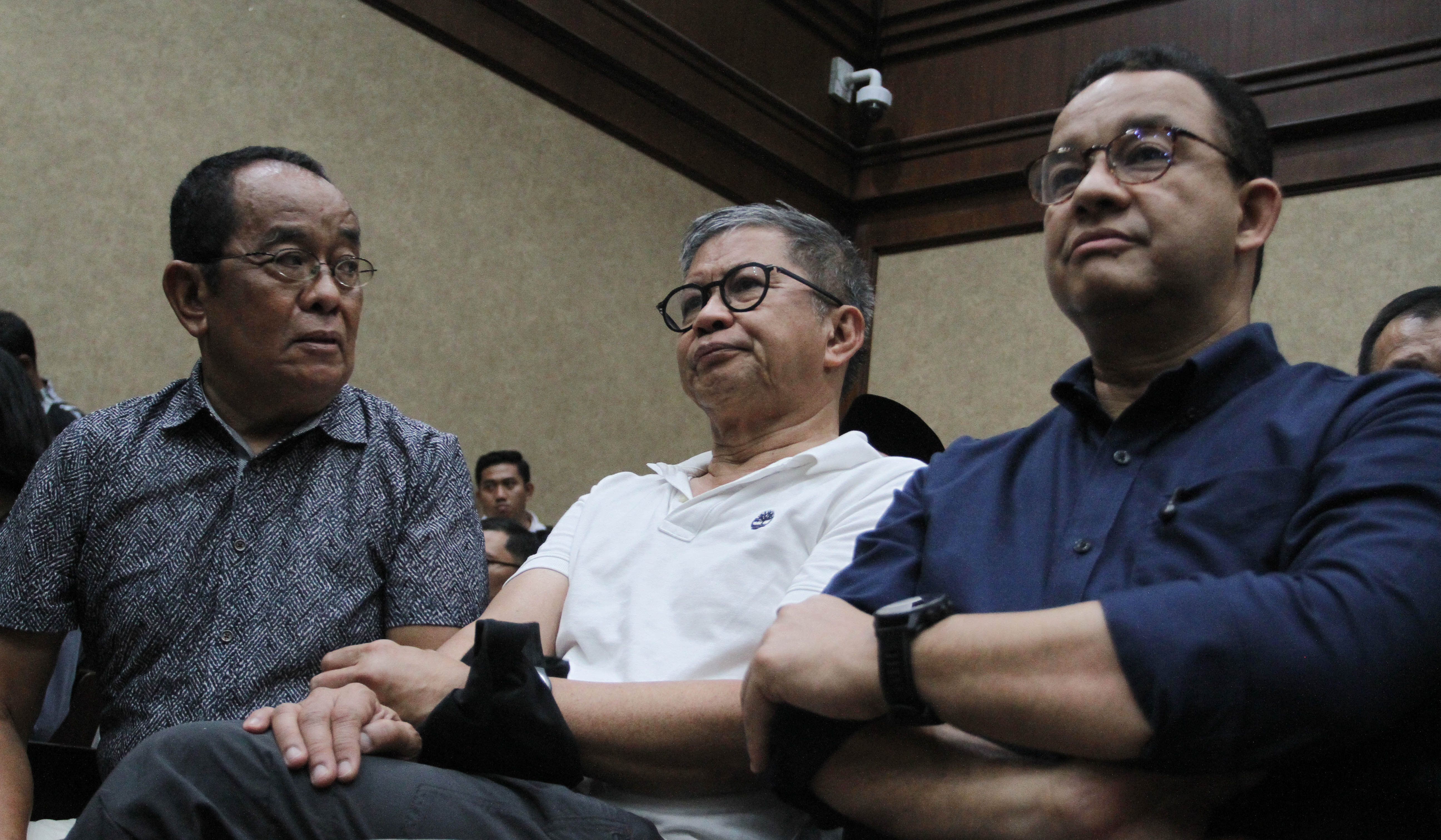 Tom Lembong saat menjalani sidang vonis di Pengadilan Tipikor. (Agus Priatna/SinPo.id)