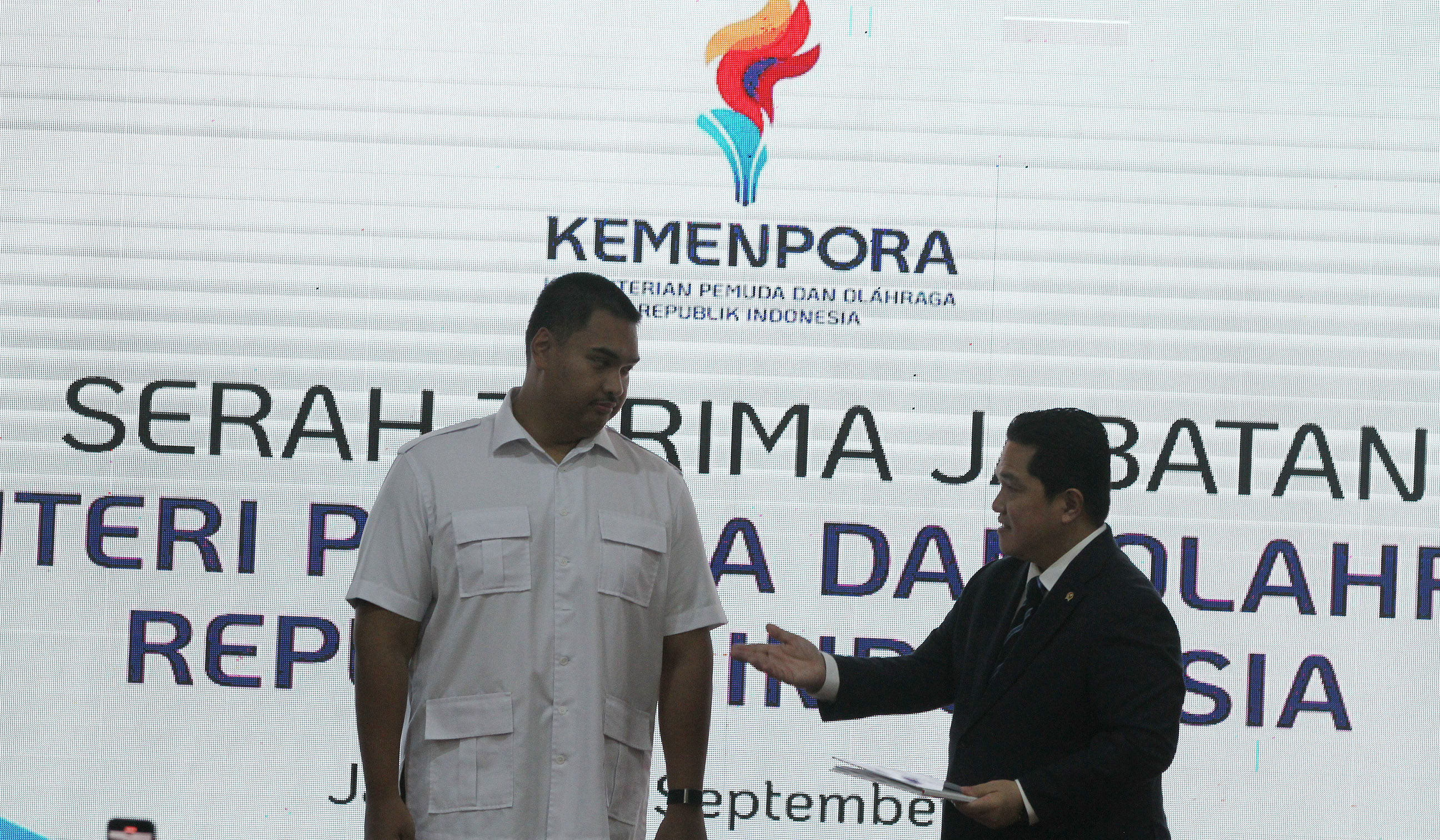 Sertijab Menpora RI. (Agus Priatna/SinPo.id)