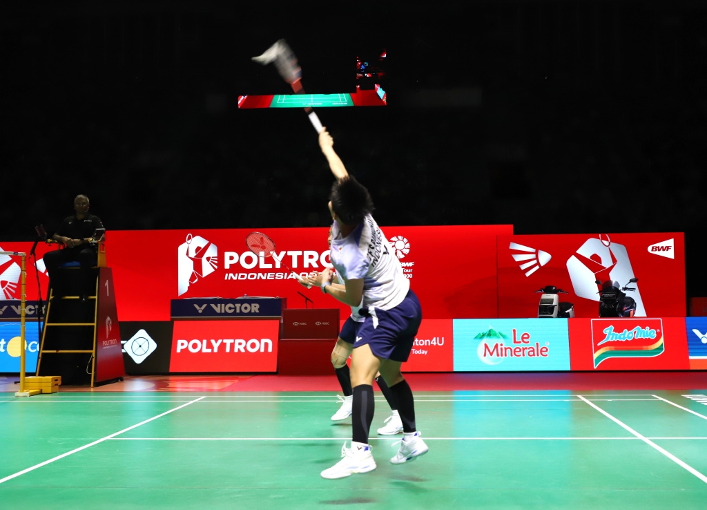 Pebulutangkis ganda putri Fadia dan Pratiwi gagal lolos ke babak semifinal di Indonesia Open (Ashar/SinPo.id)