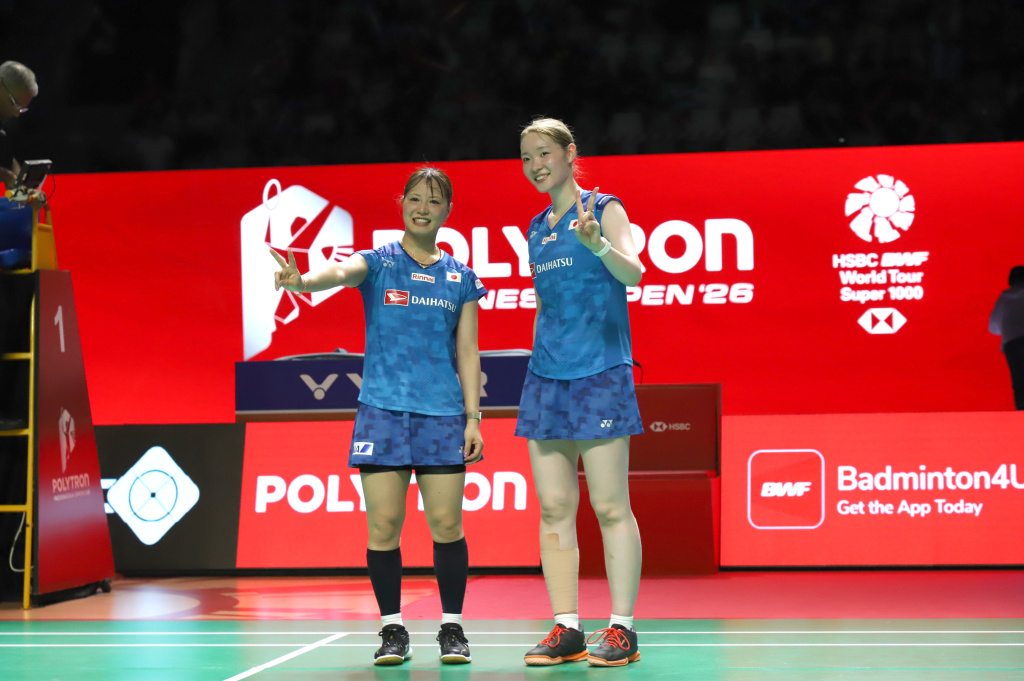 Pebulutangkis ganda putri Fadia dan Pratiwi gagal lolos ke babak semifinal di Indonesia Open (Ashar/SinPo.id)