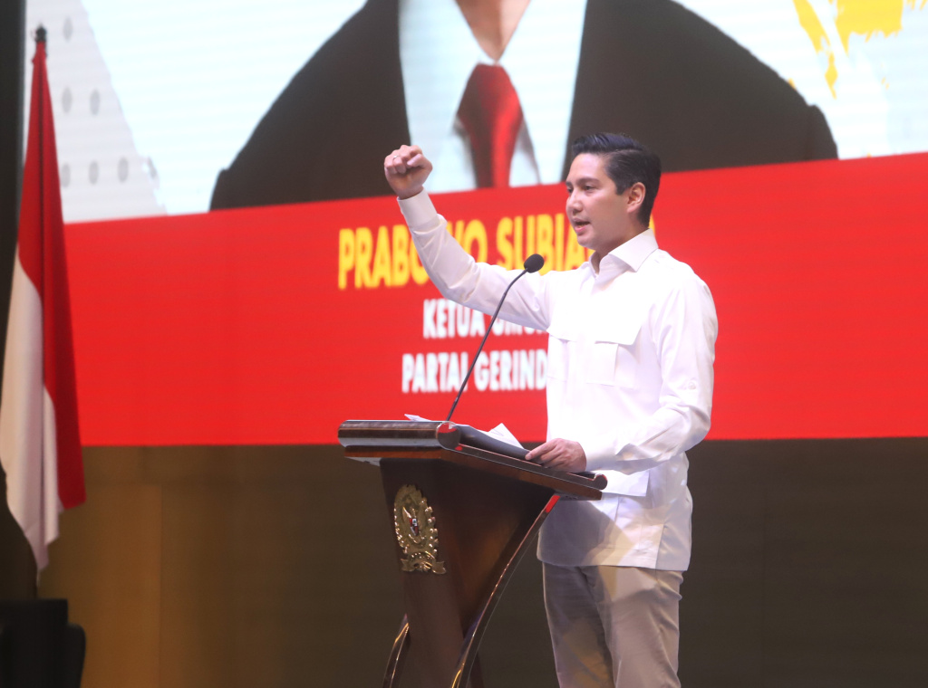 Fraksi Gerindra DPR merayakan HUT ke-18 Partai Gerindra di Gedung Nusantara IV (Ashar/SinPo.id)