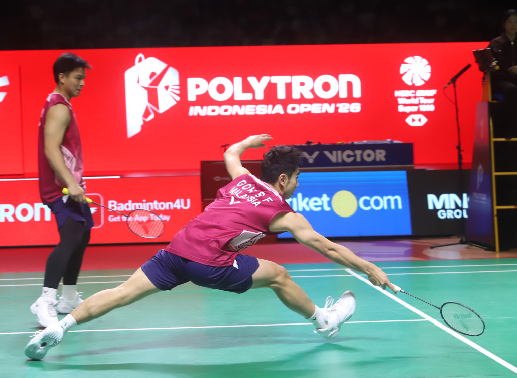 Ganda putra Malaysia Goh Szeh Fei dan Nur Izzuddin berhasil meraih juara Polytron Indonesia Open 2026 (Ashar/SinPo.id)