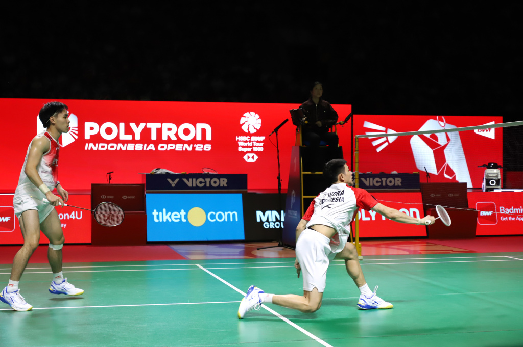 Ganda putra Malaysia Goh Szeh Fei dan Nur Izzuddin berhasil meraih juara Polytron Indonesia Open 2026 (Ashar/SinPo.id)