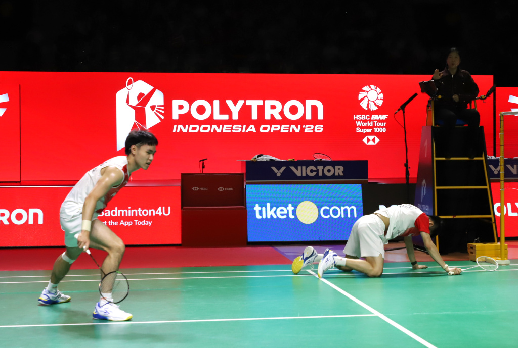 Ganda putra Malaysia Goh Szeh Fei dan Nur Izzuddin berhasil meraih juara Polytron Indonesia Open 2026 (Ashar/SinPo.id)
