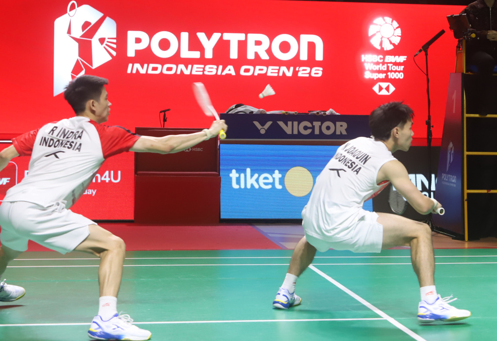Ganda putra Malaysia Goh Szeh Fei dan Nur Izzuddin berhasil meraih juara Polytron Indonesia Open 2026 (Ashar/SinPo.id)