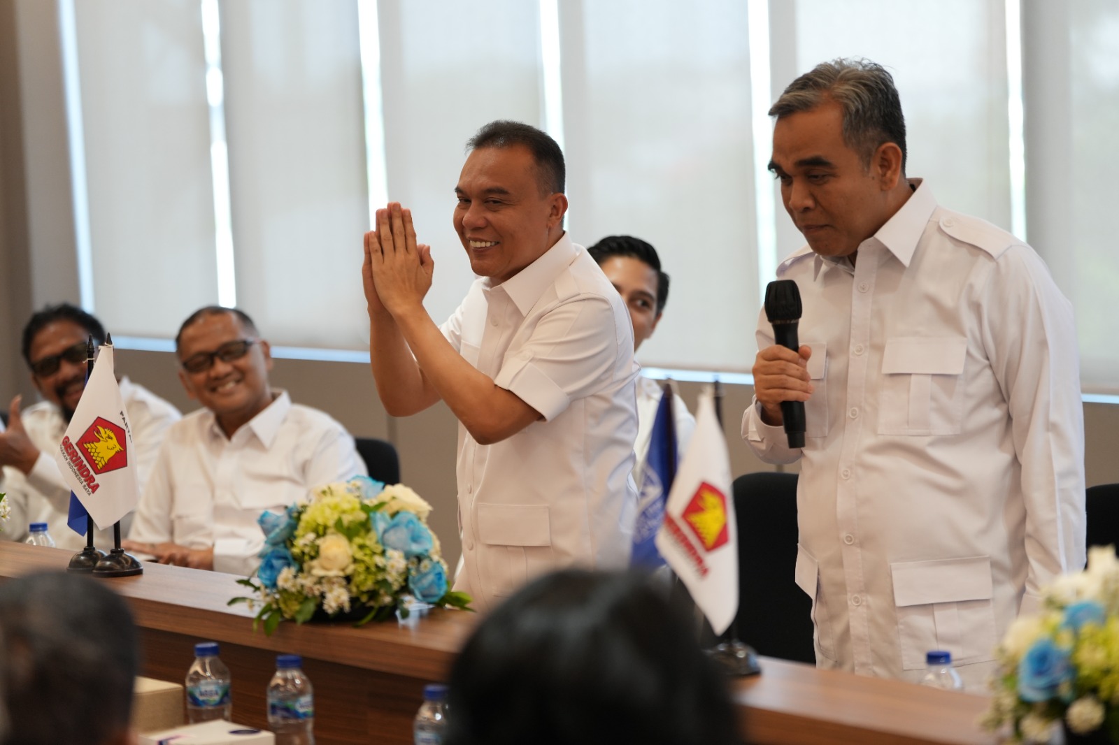 Partai Gerindra bertemu PAN untuk membahas Cawapres Erick Thohir mendampingi Capres Ketua Umum Partai Gerindra Prabowo Subianto jelang Pilpres 2024 (Ashar/SinPo.id)