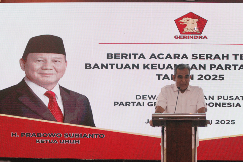 Sekretaris Jenderal (Sekjen) Partai Gerindra Ahmad Muzani. (Ashar/SinPo.id)
