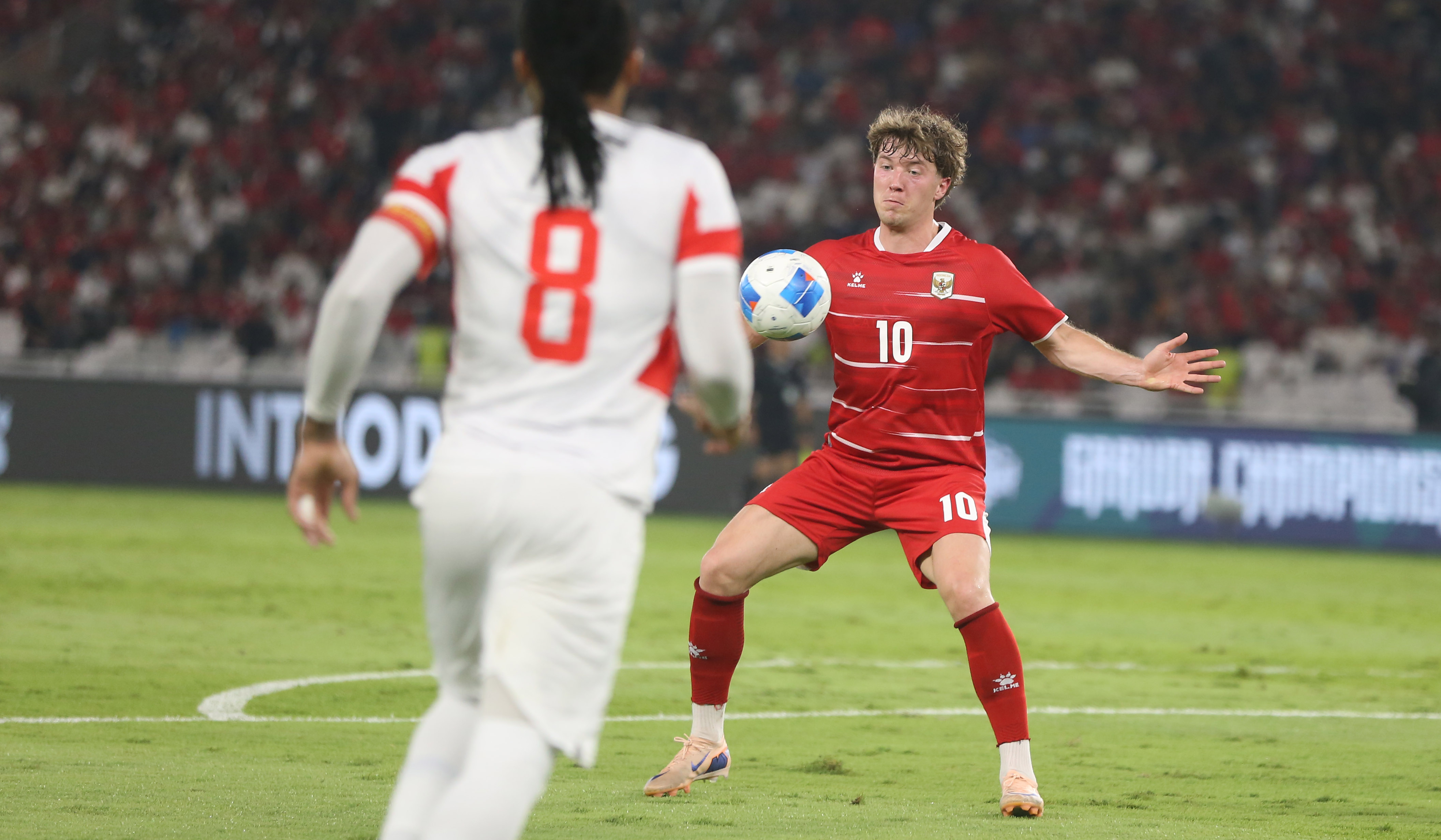 Laga timnas Indonesia melawan timnas Mozambik di SUGBK. (Agus Priatna/SinPo.id)