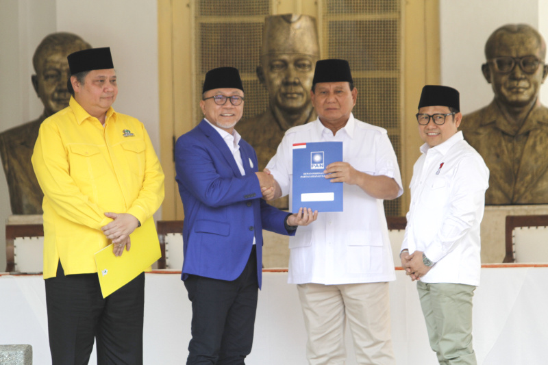 Golkar dan PAN resmi dukung Prabowo Subianto Presiden 2024 (Ashar/SinPo.id)