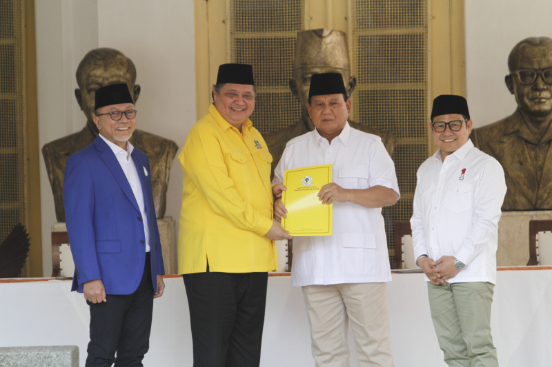 Golkar dan PAN resmi dukung Prabowo Subianto Presiden 2024 (Ashar/SinPo.id)