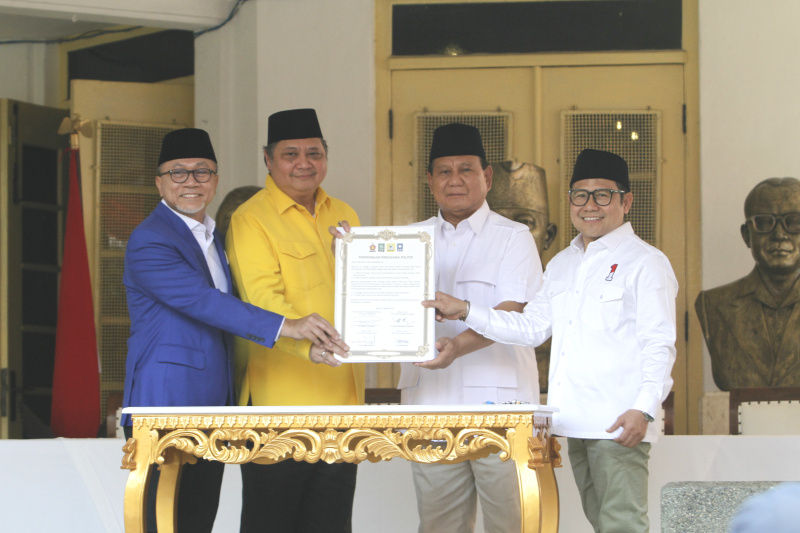 Golkar dan PAN resmi dukung Prabowo Subianto Presiden 2024 (Ashar/SinPo.id)