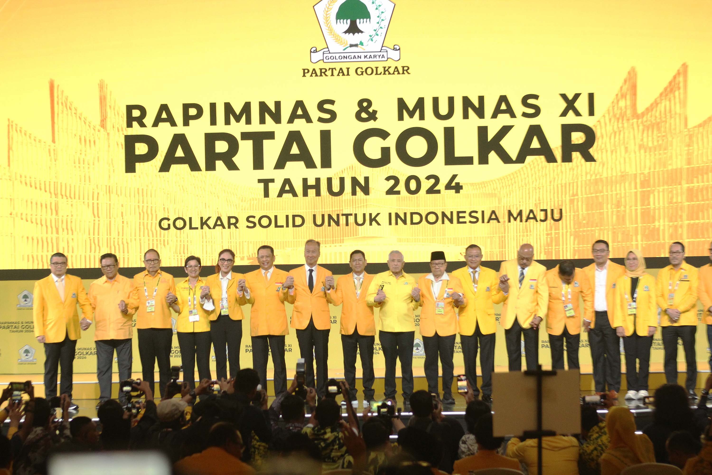 Partai Golkar gelar Rapimnas dan Munas XI di Jakarta Convention Center (Ashar/SinPo.id)