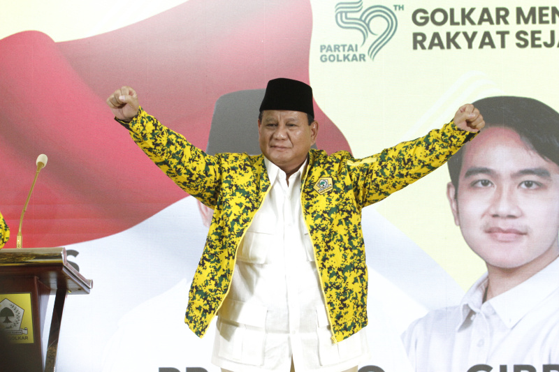 Wali Kota Solo Gibran Rakabuming Raka hadiri Rapimnas Partai Golkar (Ashar/SinPo.id)