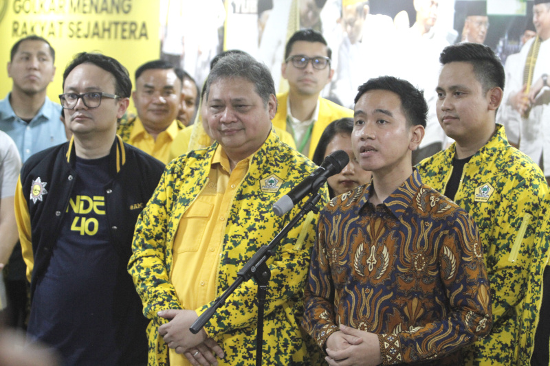 Wali Kota Solo Gibran Rakabuming Raka hadiri Rapimnas Partai Golkar (Ashar/SinPo.id)