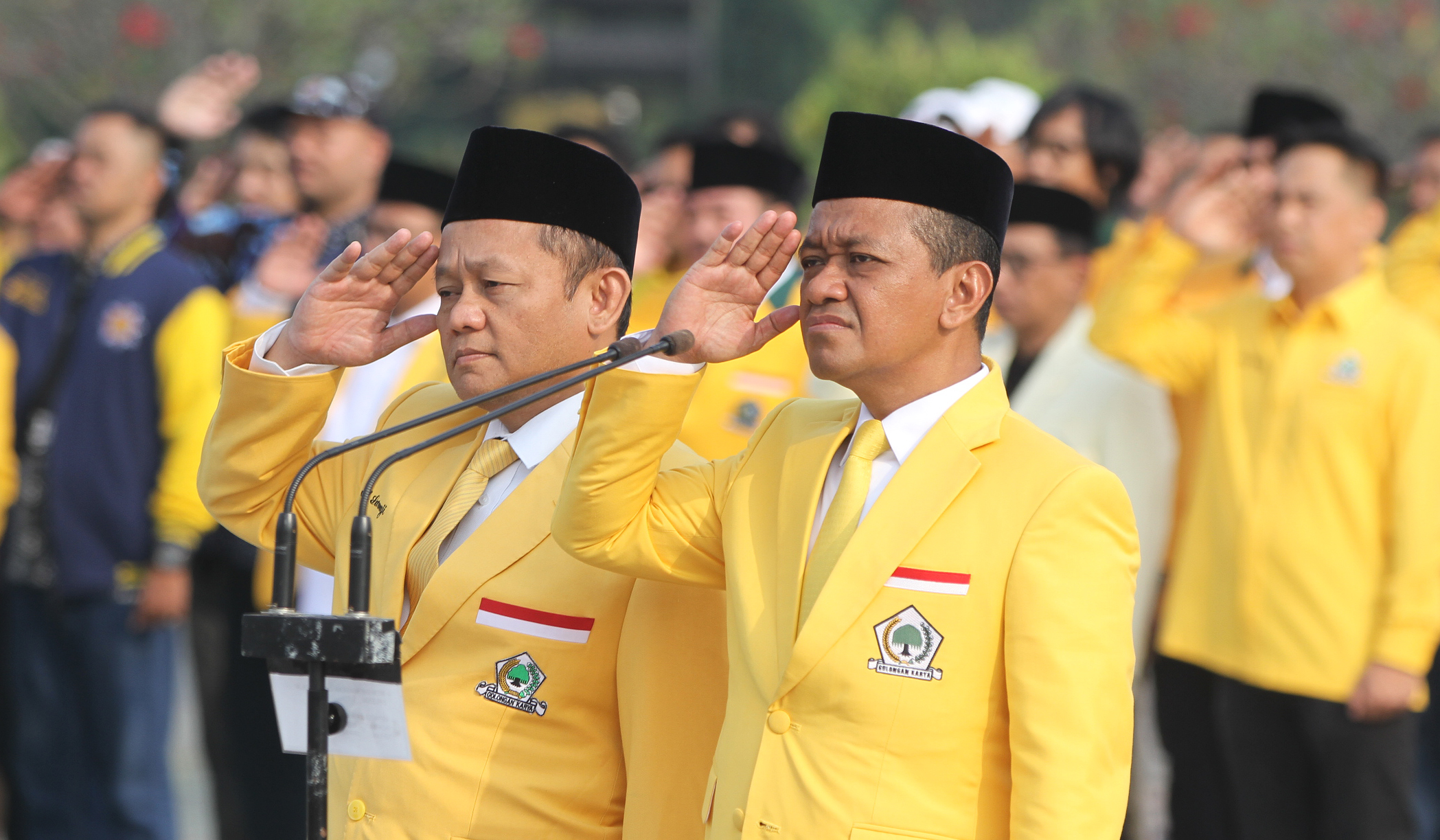 Golkar Ziarah ke TMP Kalibata. (Agus Priatna/SinPo.id)