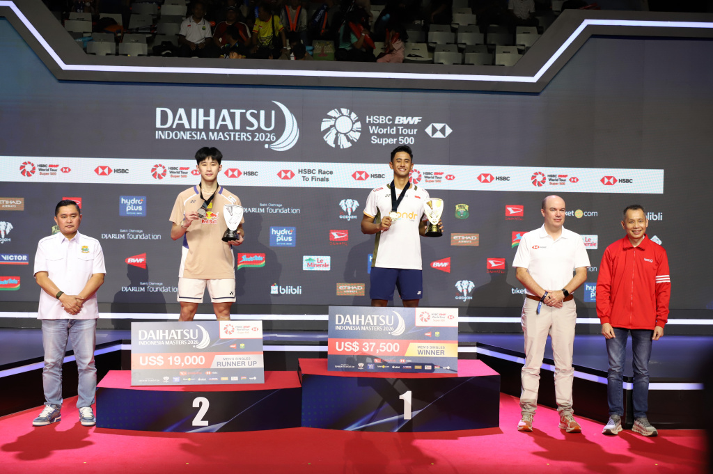 Tunggal Putra Indonesia Farhan Alwi berhasil meraih juara Daihatsu Indonesia Master 2026 (Ashar/SinPo.id)