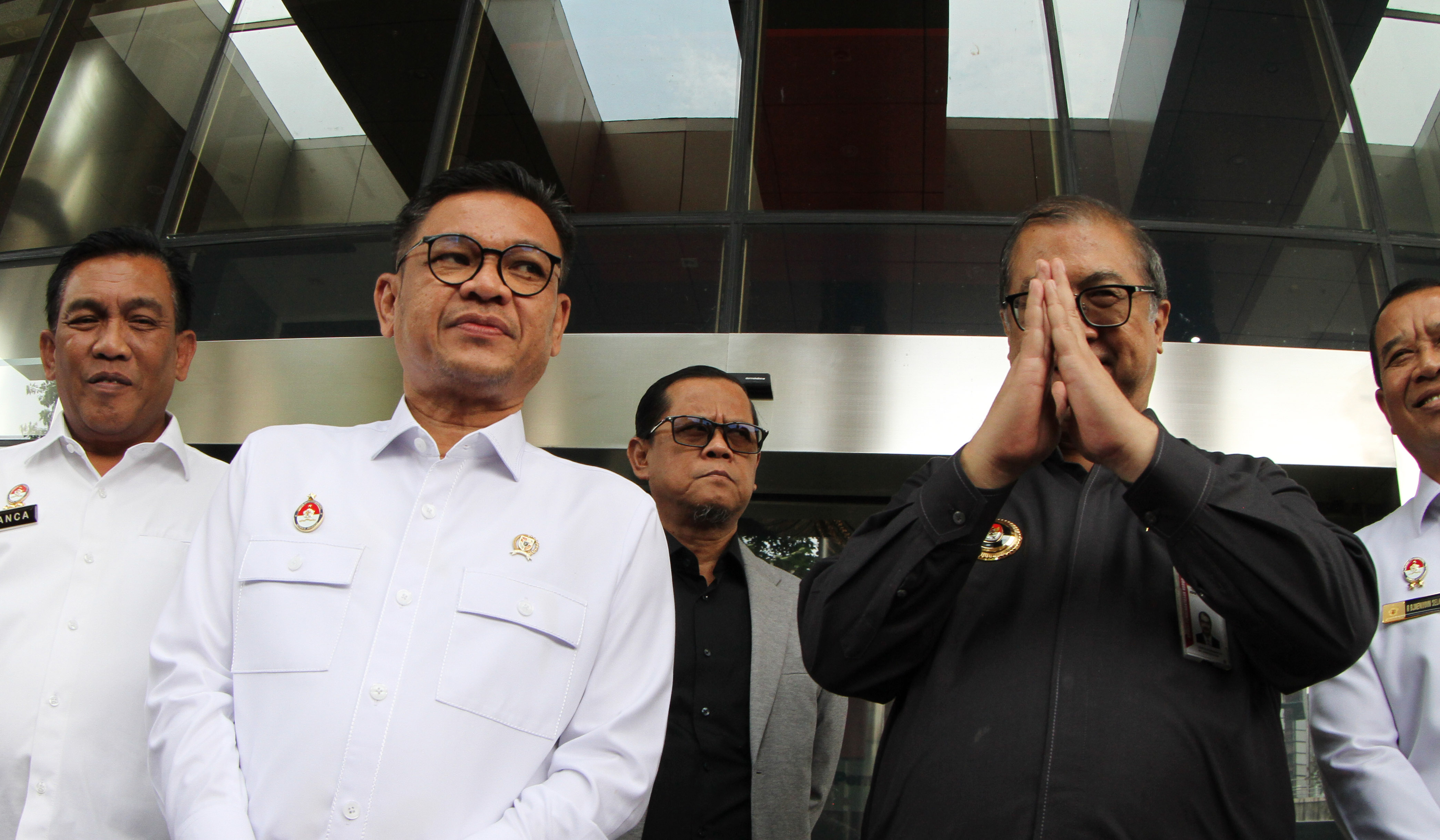 Gubernur Lemhannas saat menyambangi KPK. (Agus Priatna/SinPo.id)