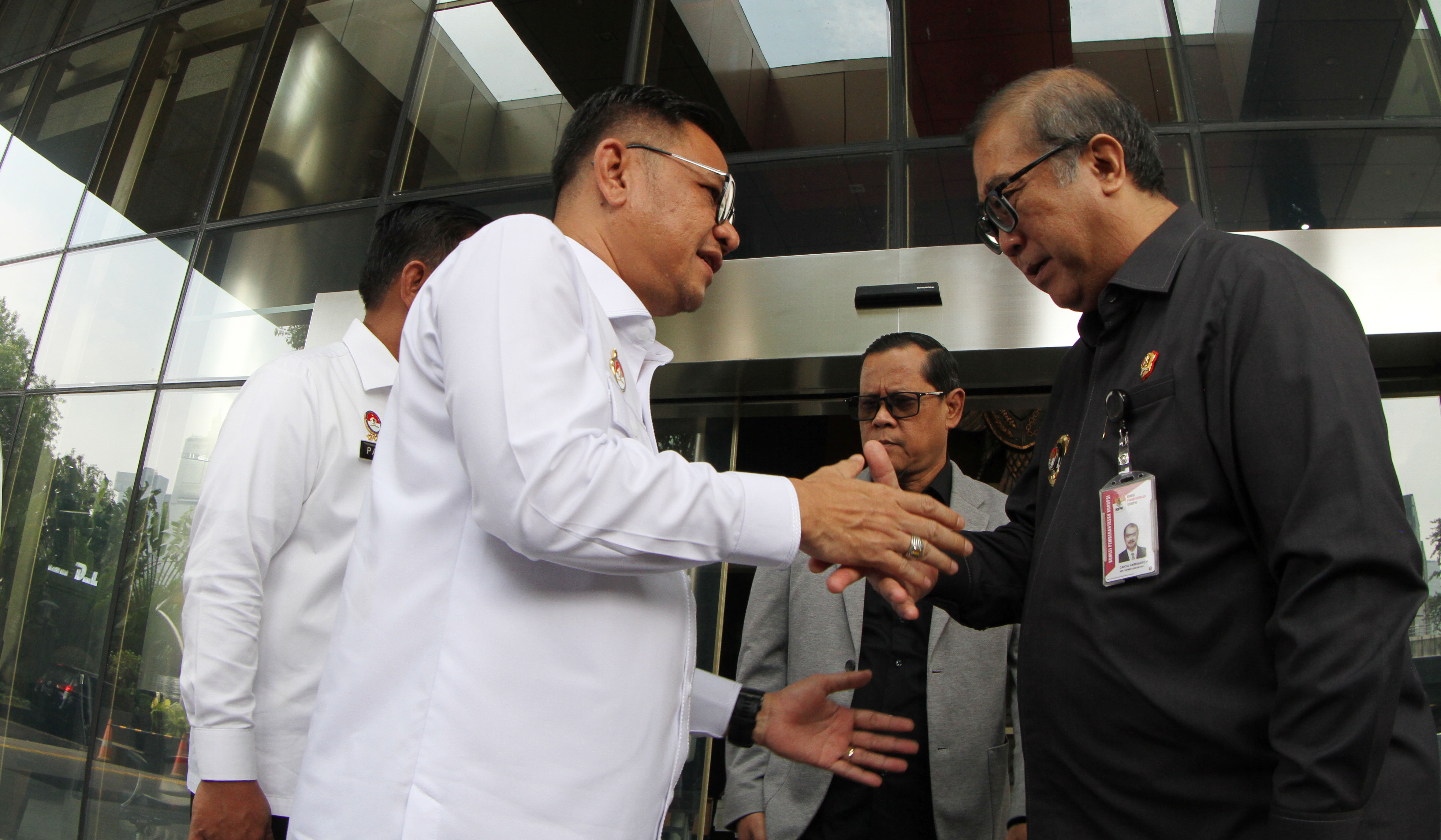 Gubernur Lemhannas saat menyambangi KPK. (Agus Priatna/SinPo.id)