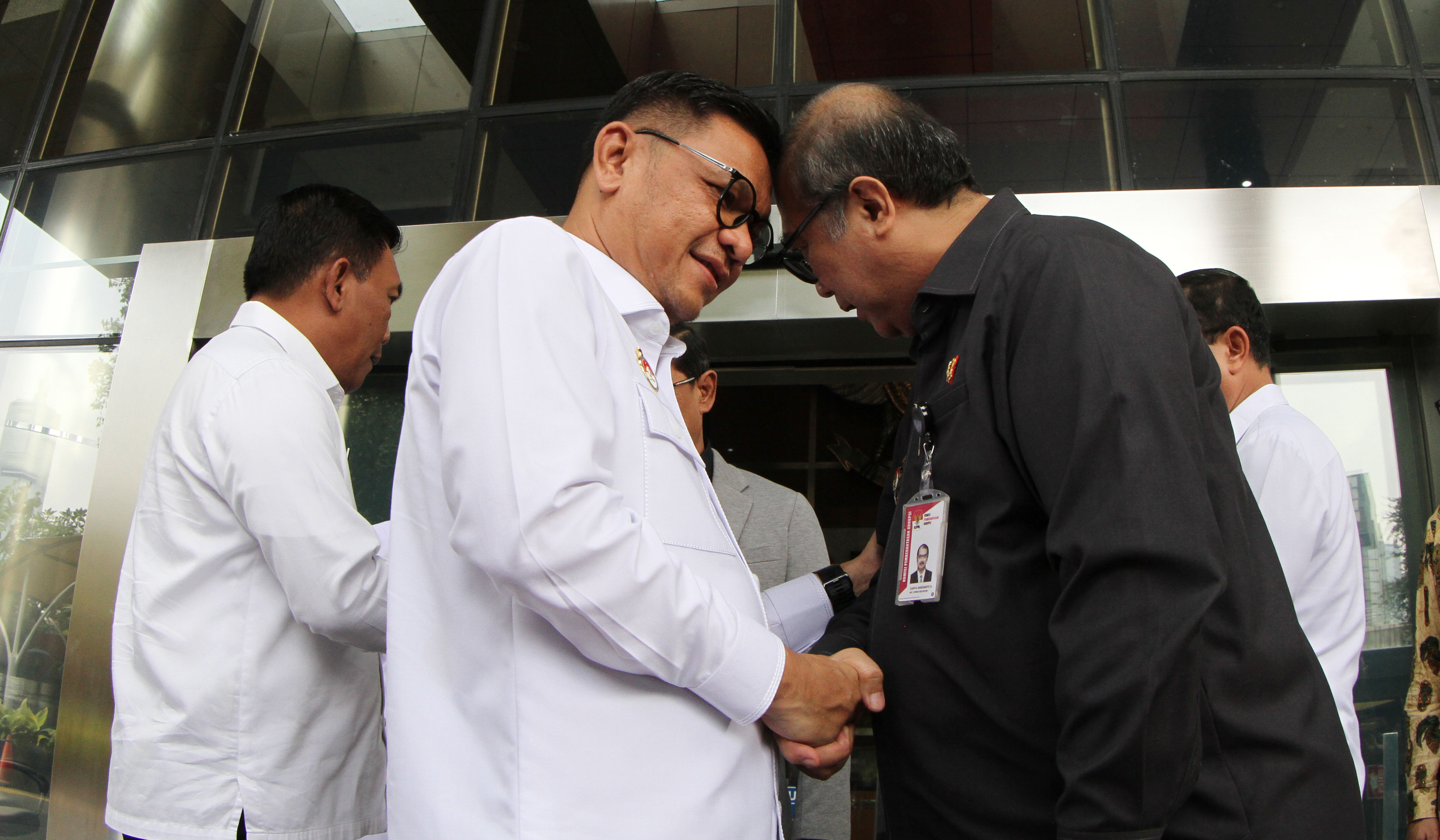 Gubernur Lemhannas saat menyambangi KPK. (Agus Priatna/SinPo.id)