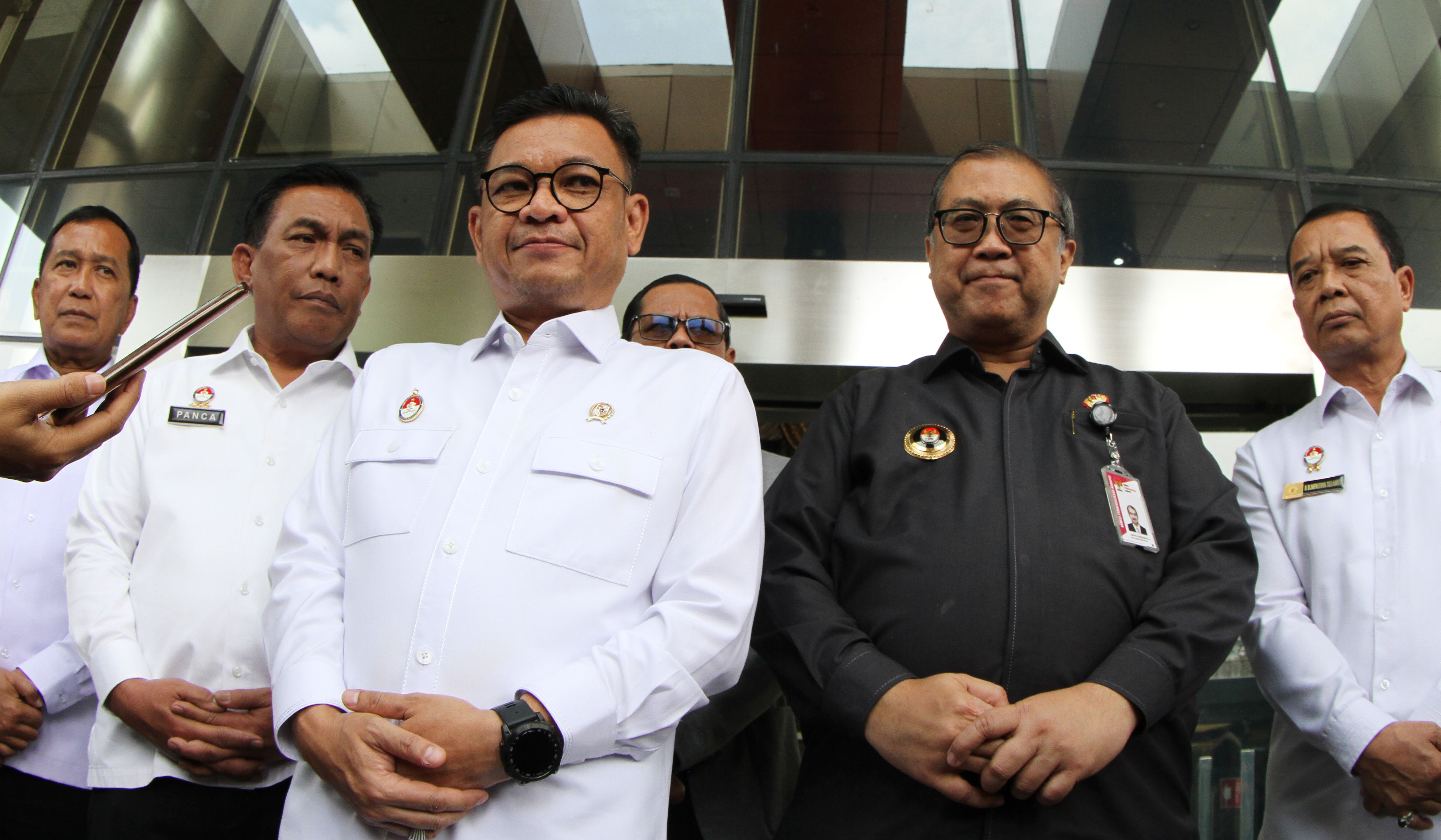 Gubernur Lemhannas saat menyambangi KPK. (Agus Priatna/SinPo.id)