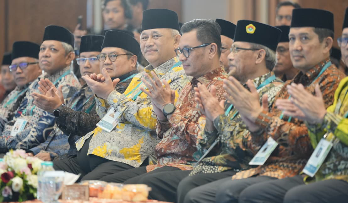 Gubernur Lemhanas RI saat hadir di Munas X LDII. (Agus Priatna/SinPo.id)