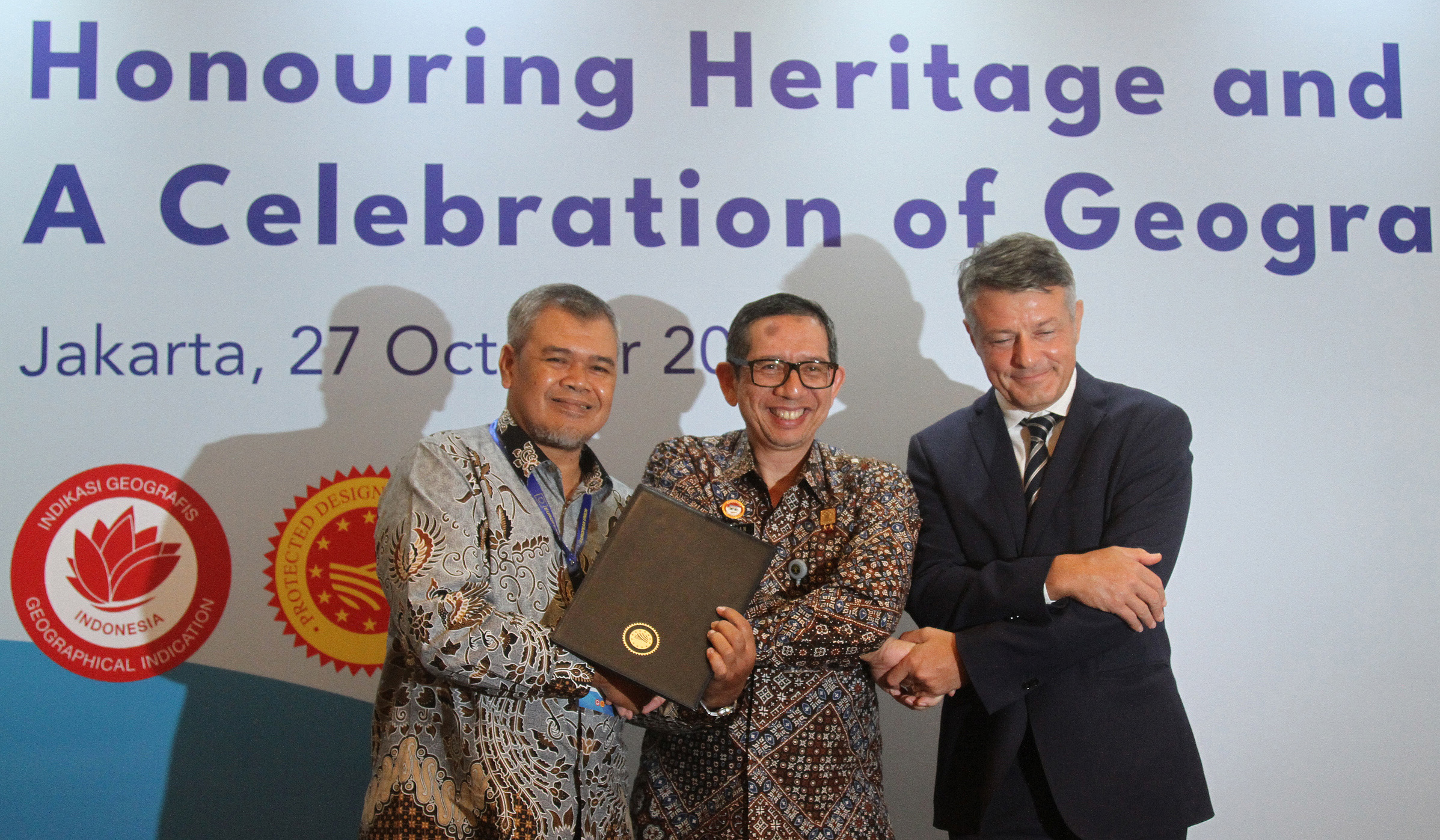 Pengakuan Indikasi Geografis Uni Eropa. (Agus Priatna/SinPo.id)