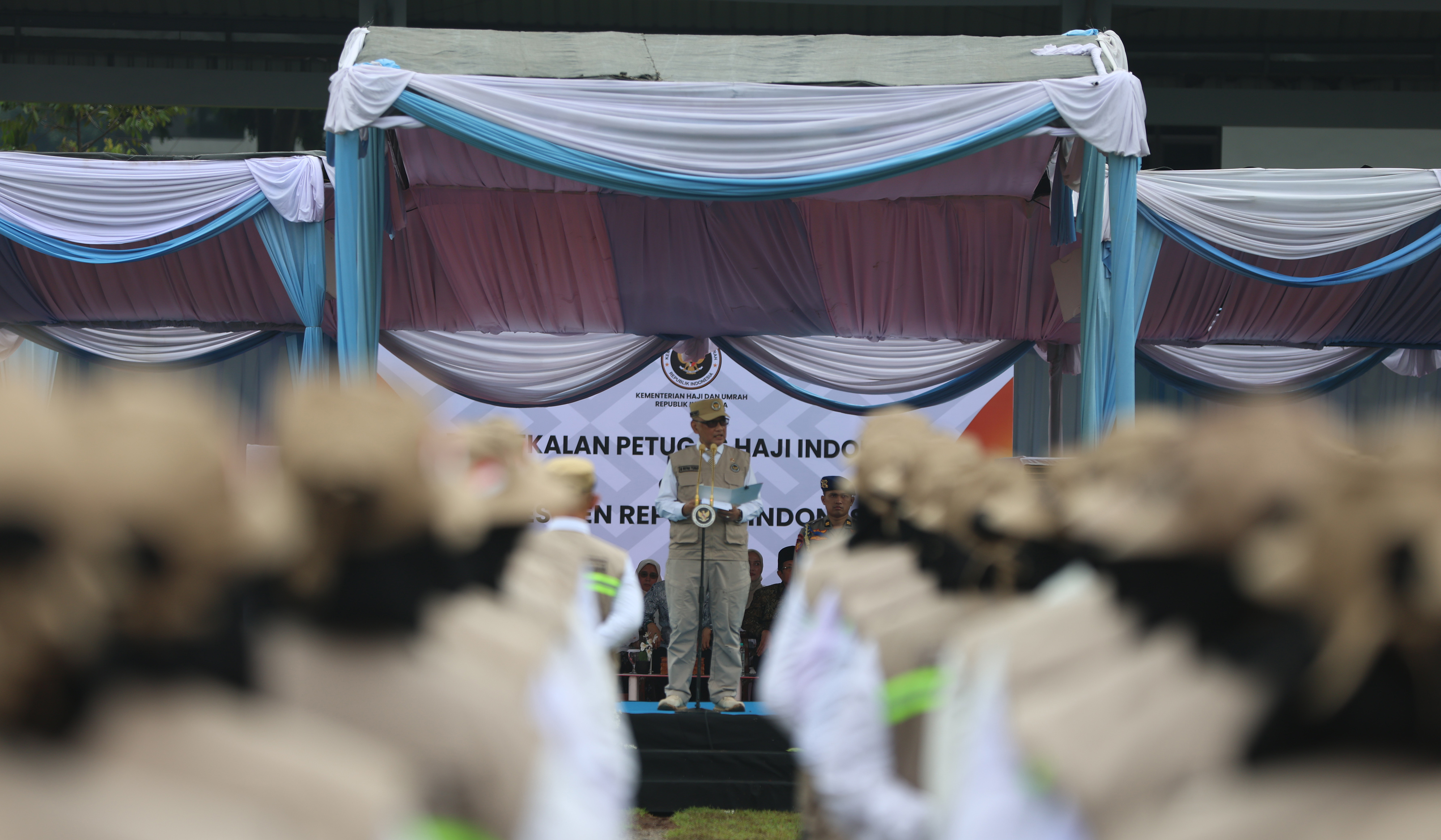 Penutupan diklat PPIH Arab Saudi 2026. (Agus Priatna/SinPo.id)