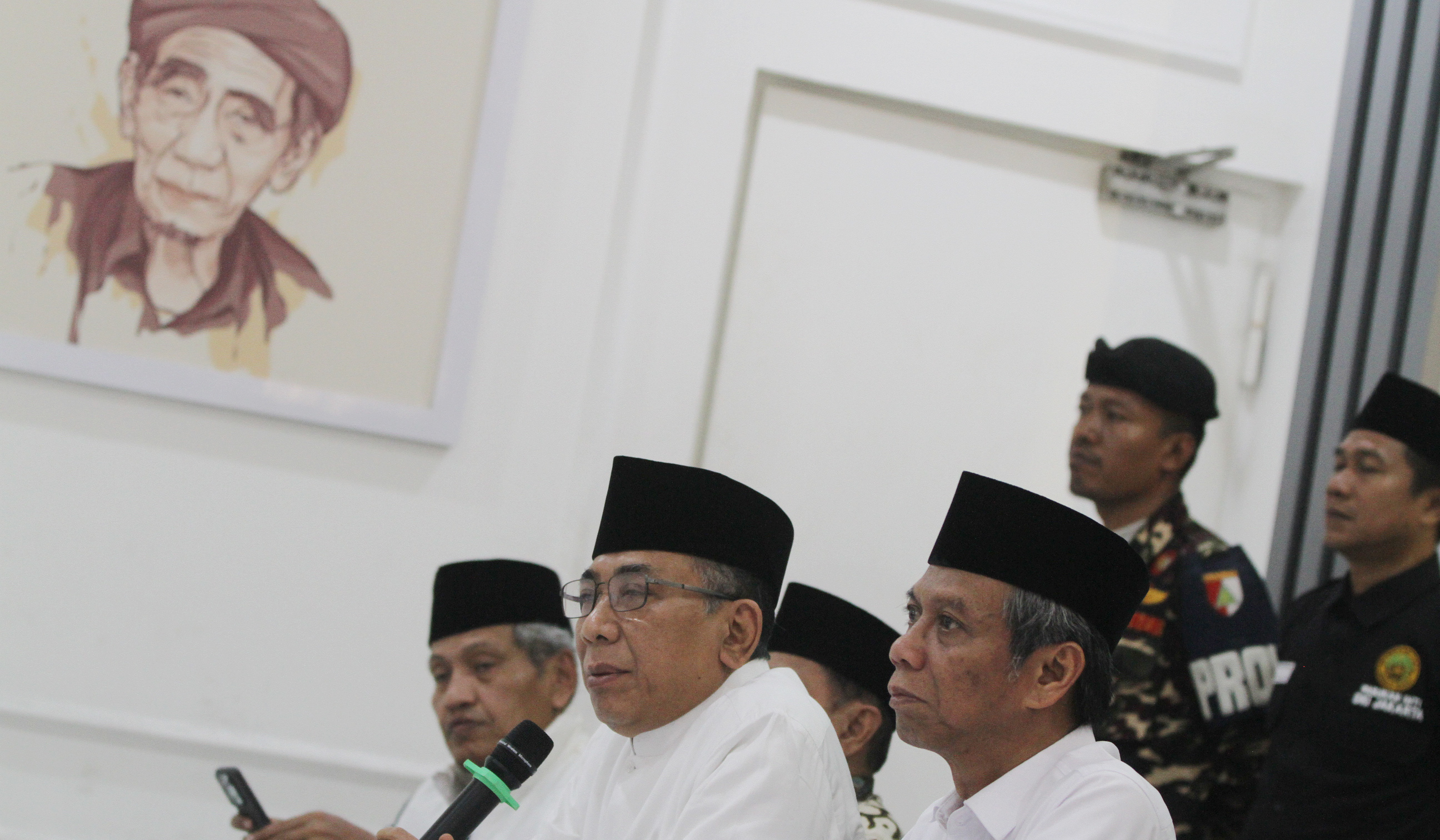Konferensi pers Gus Yahya. (Agus Priatna/SinPo.id)