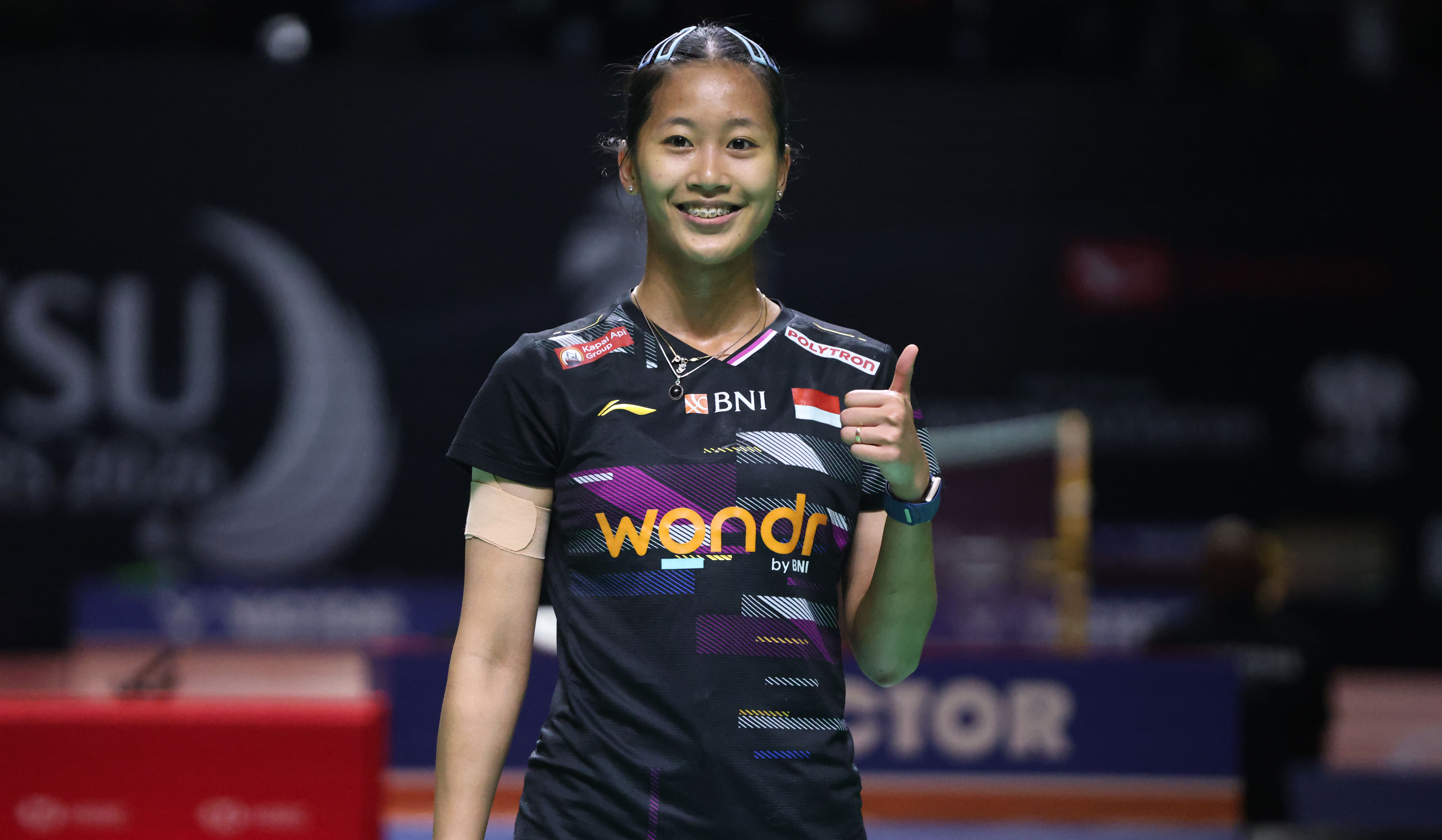 Putri KW pada ajang Indonesia Masters 2026. (Agus Priatna/SinPo.id)
