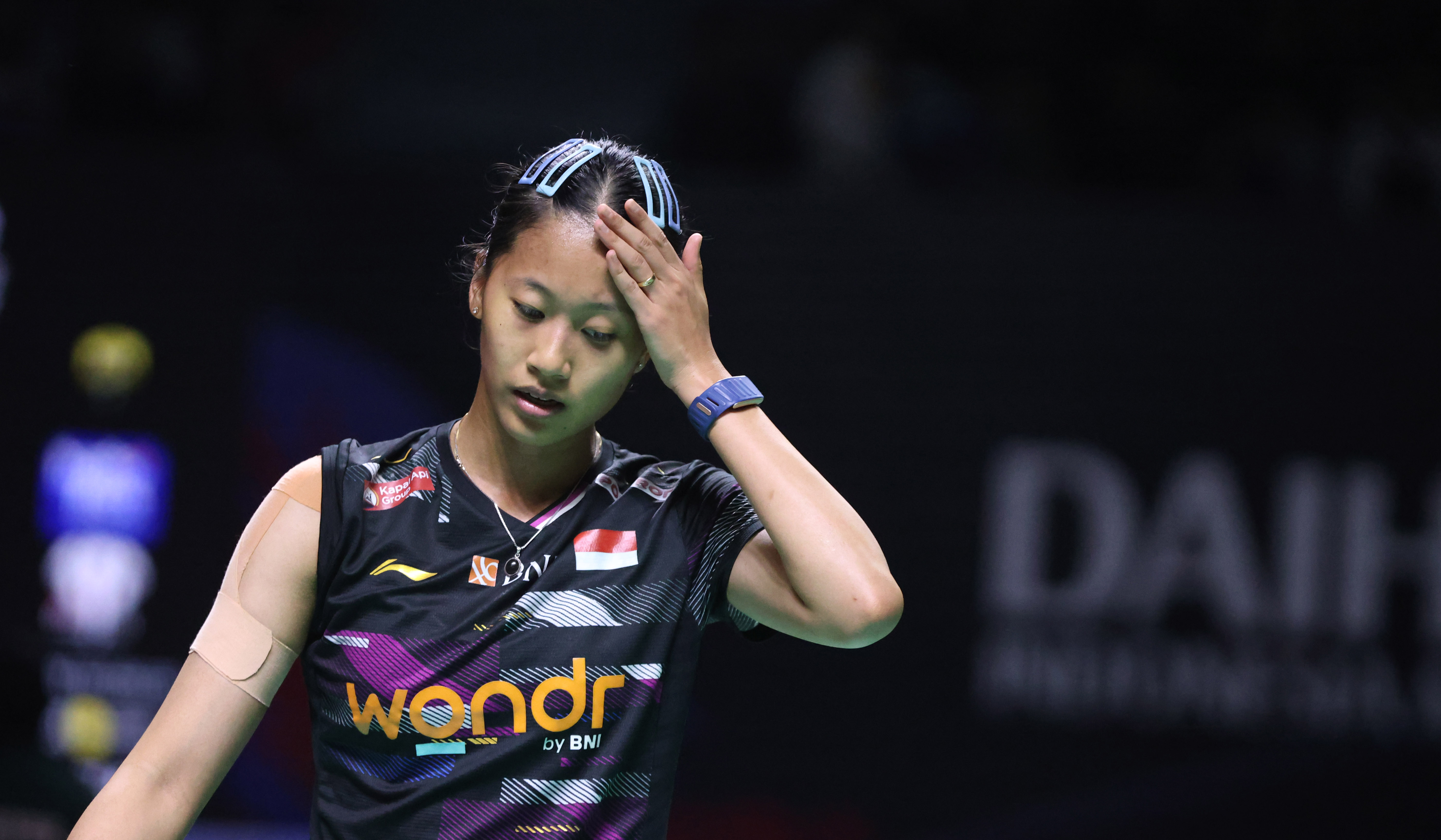 Putri KW pada ajang Indonesia Masters 2026. (Agus Priatna/SinPo.id)