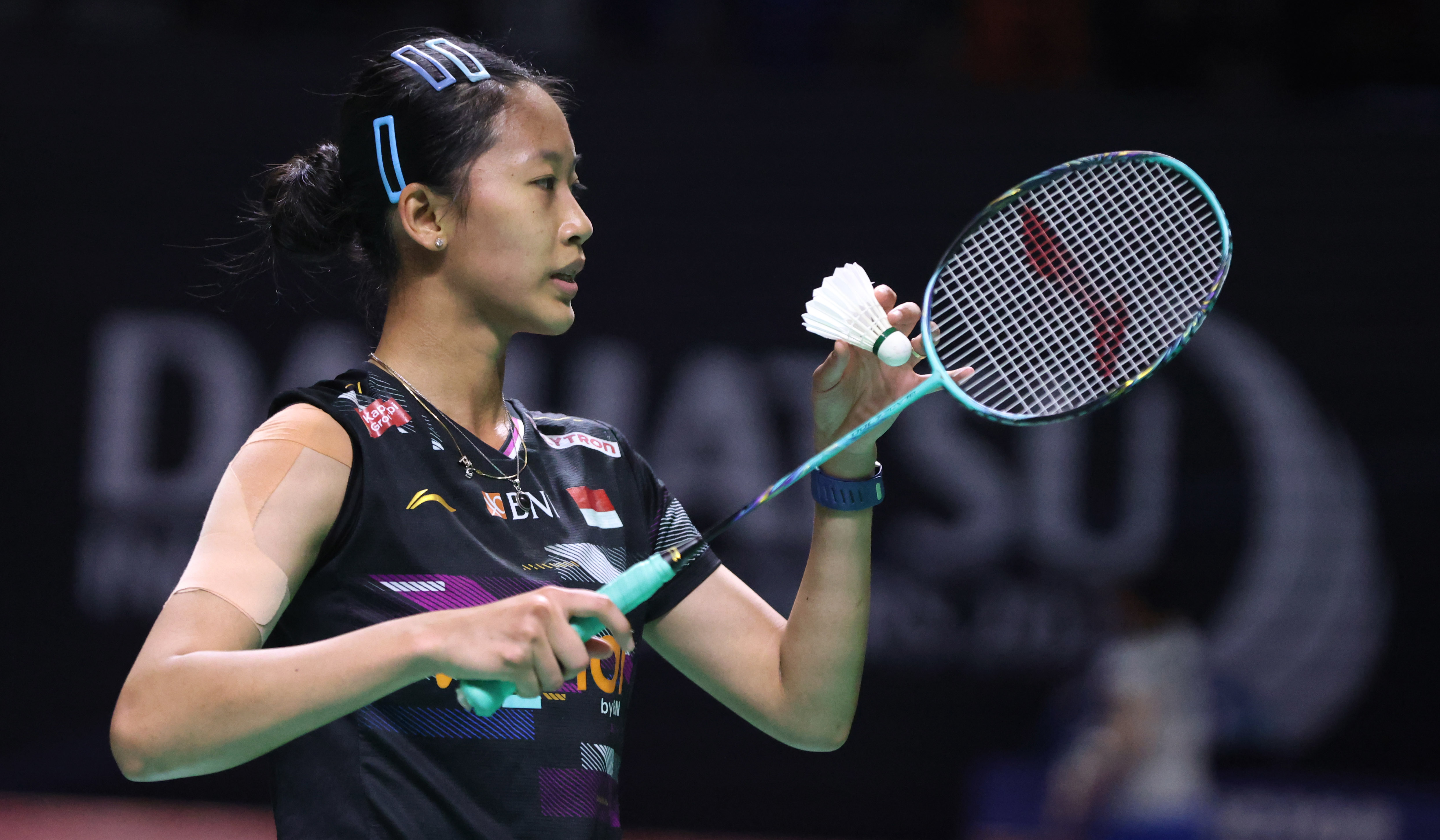 Putri KW pada ajang Indonesia Masters 2026. (Agus Priatna/SinPo.id)