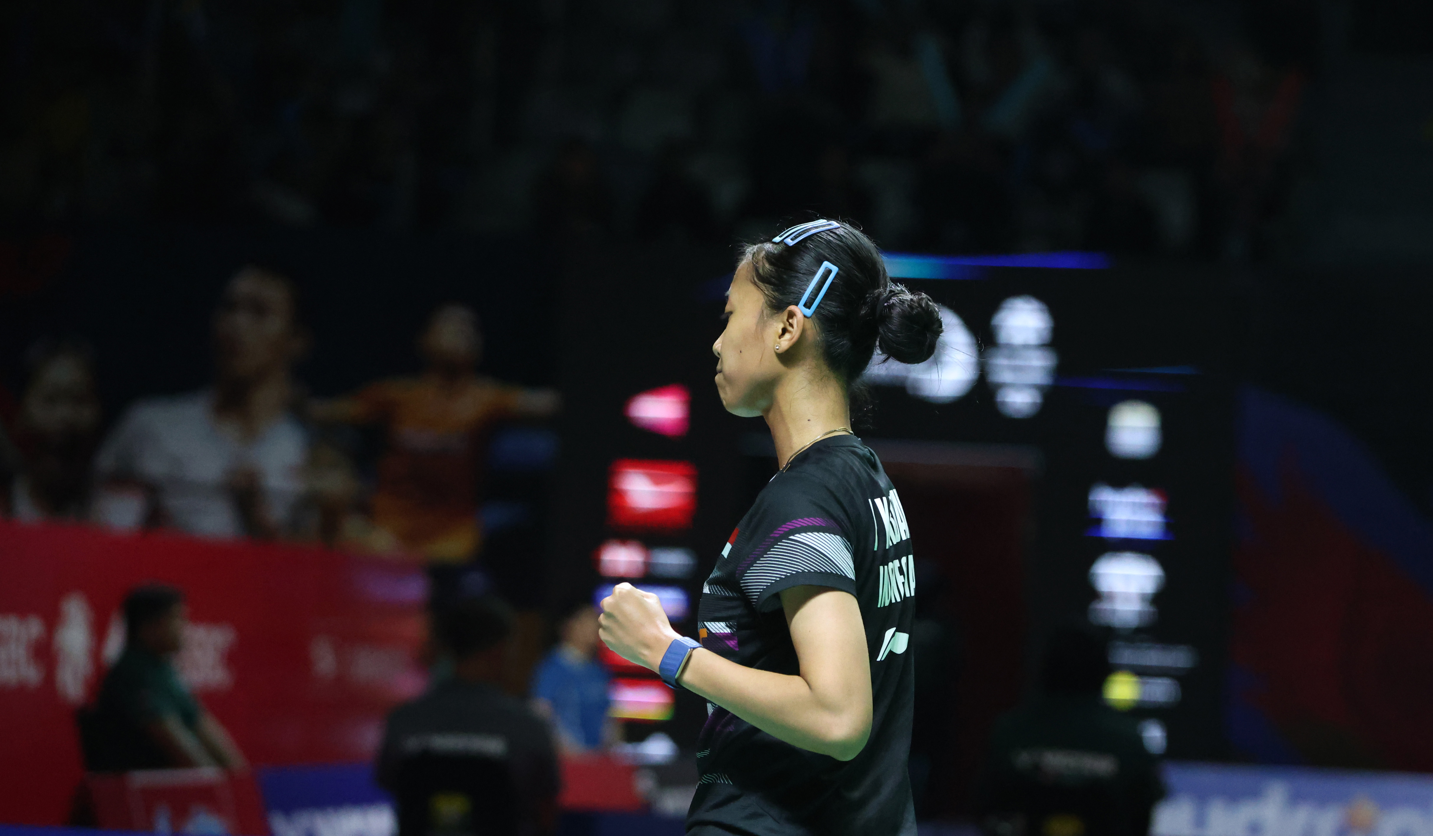 Putri KW pada ajang Indonesia Masters 2026. (Agus Priatna/SinPo.id)
