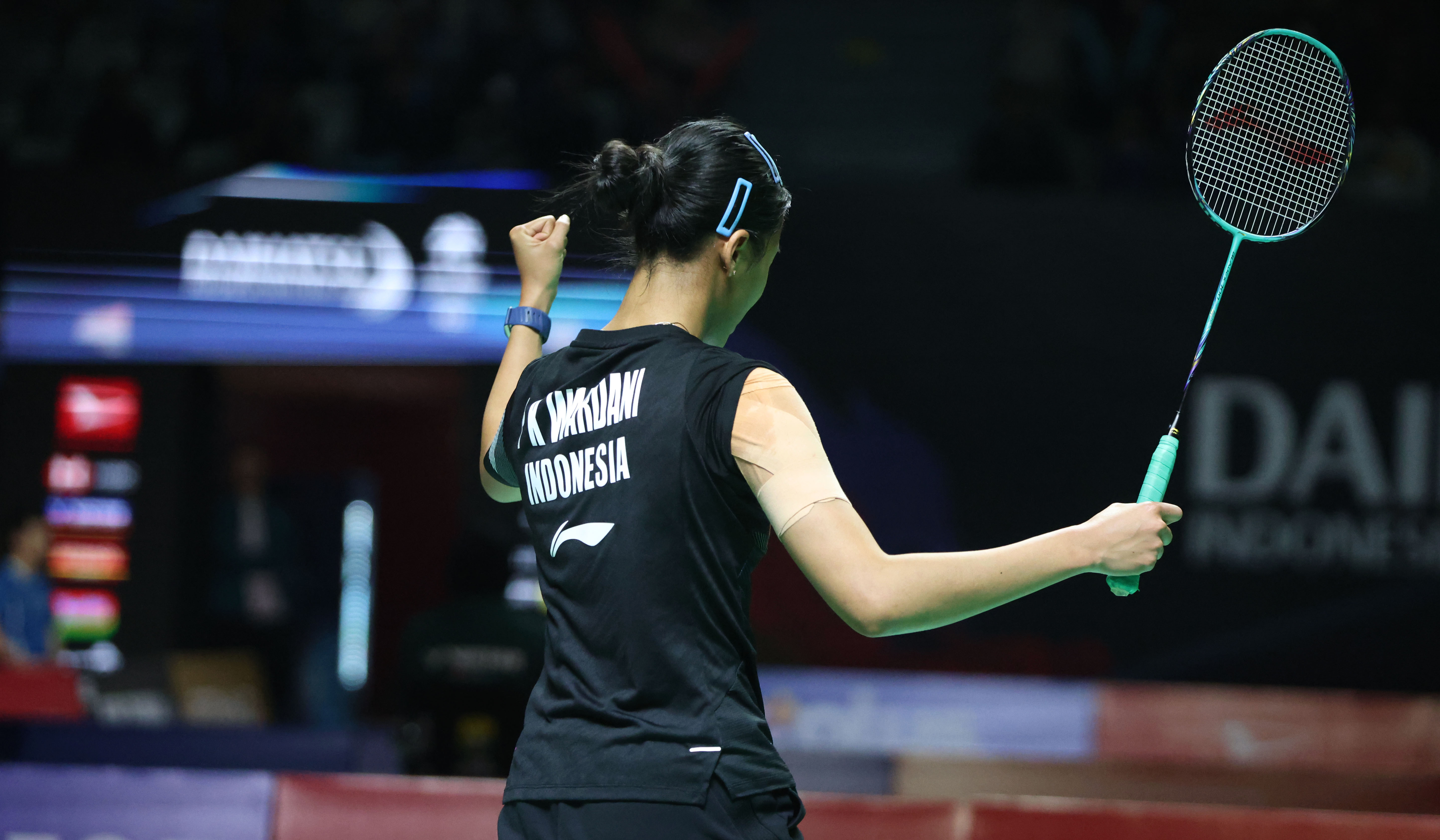 Putri KW pada ajang Indonesia Masters 2026. (Agus Priatna/SinPo.id)