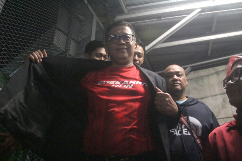 Terdakwa Hasto Kristiyanto bebas setelah mendapatkan Amnesti dari Presiden Prabowo Subianto (Ashar/SinPo.id)