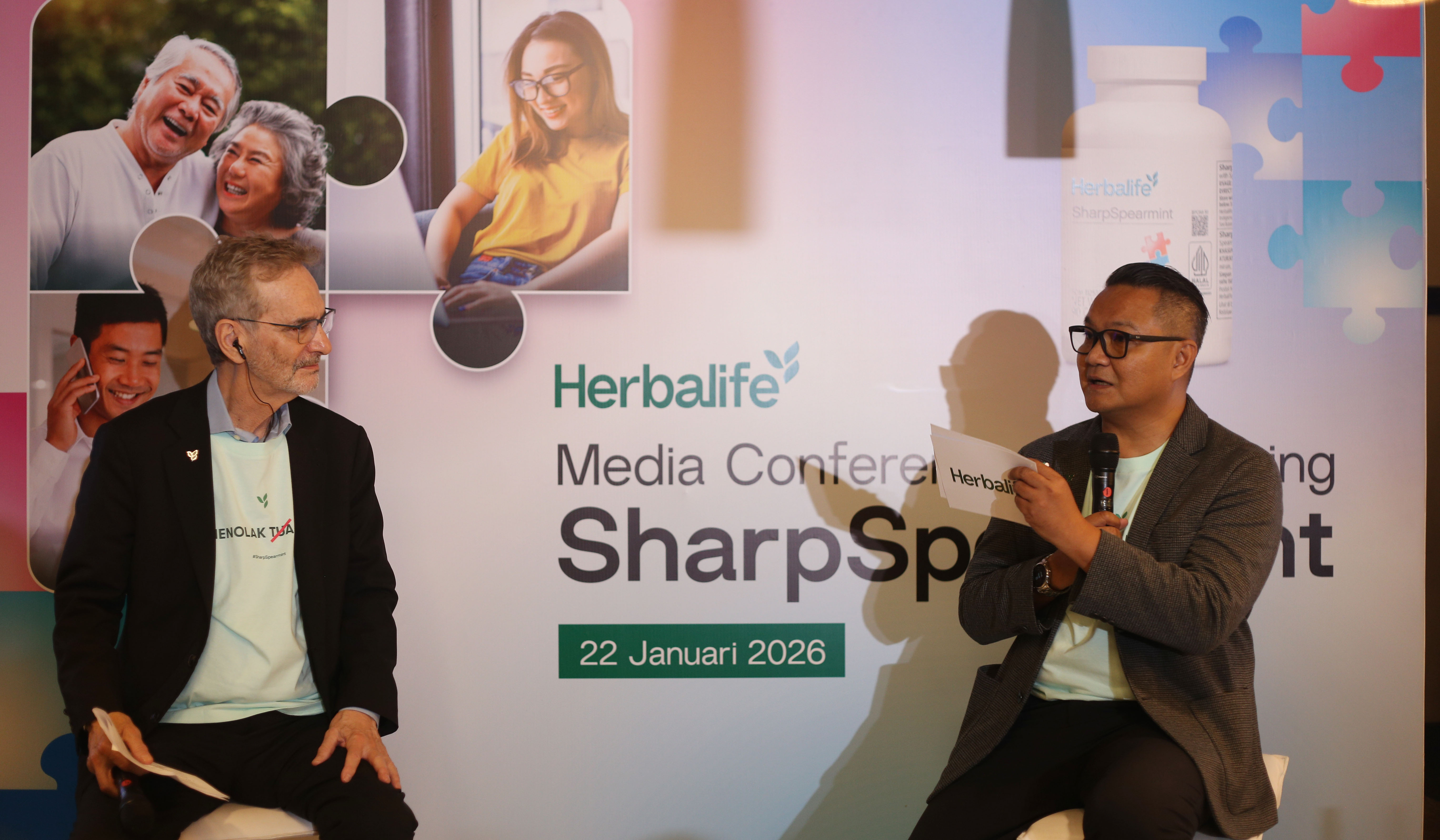 Herbalife Indonesia luncurkan SharpSpearmint. (Agus Priatna/SinPo.id)