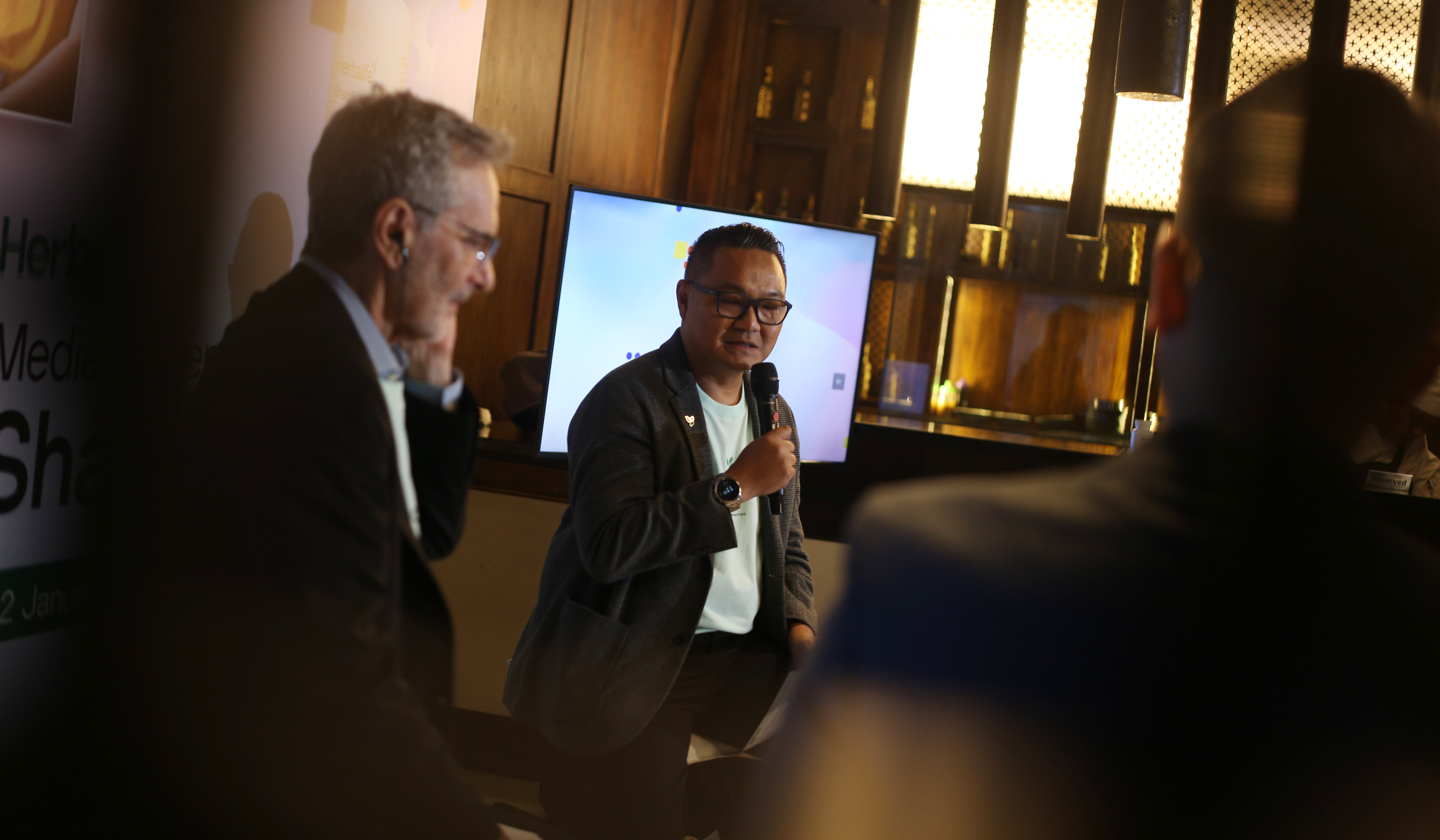 Herbalife Indonesia luncurkan SharpSpearmint. (Agus Priatna/SinPo.id)