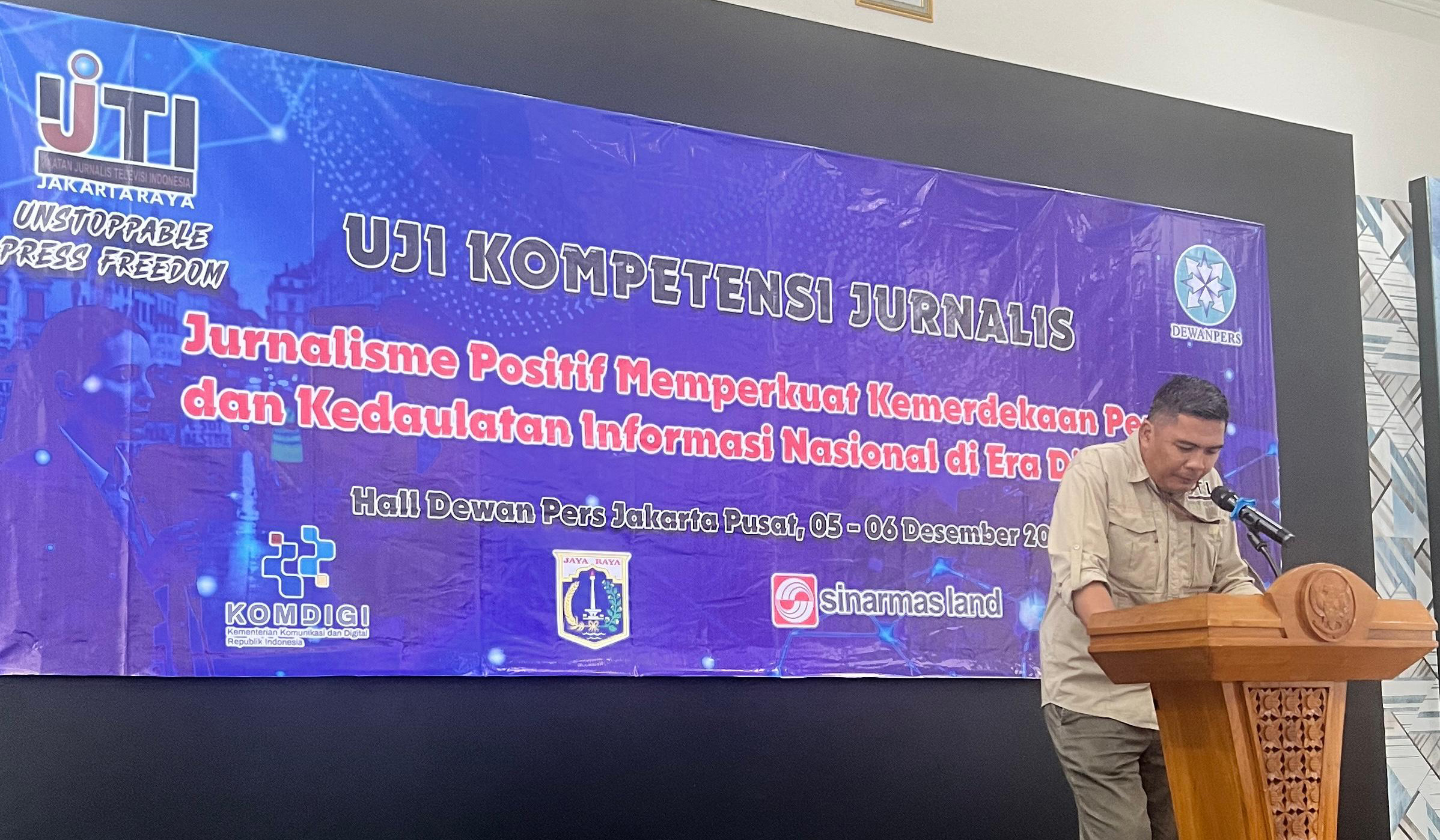 Uji Kompetensi bagi Jurnalis Televisi di Jakarta.