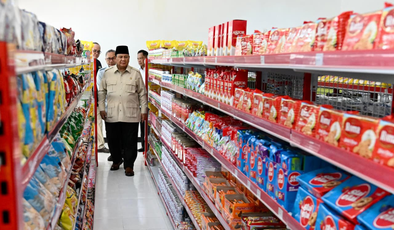 Prabowo resmikan koperasi desa/kelurahan merah putih. (Agus Priatna/BPMI Setpres/SinPo.id)