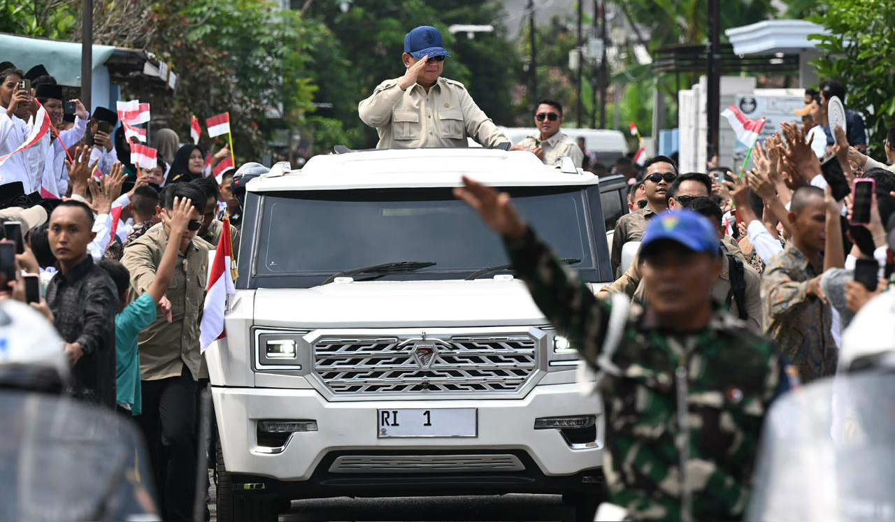 Prabowo resmikan koperasi desa/kelurahan merah putih. (Agus Priatna/BPMI Setpres/SinPo.id)