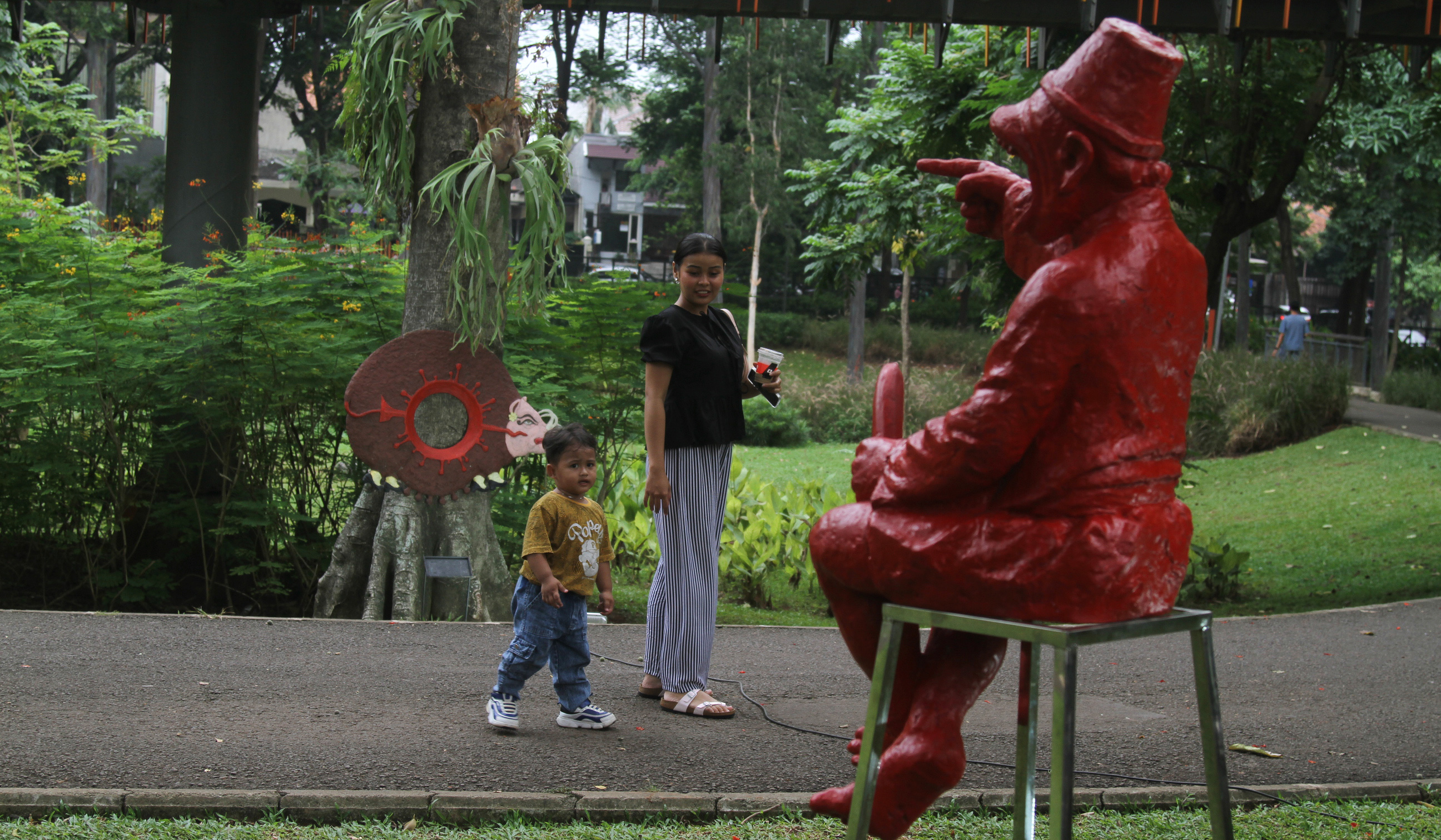 Pameran Jakarta Artmosphere 2025. (Agus Priatna/SinPo.id)