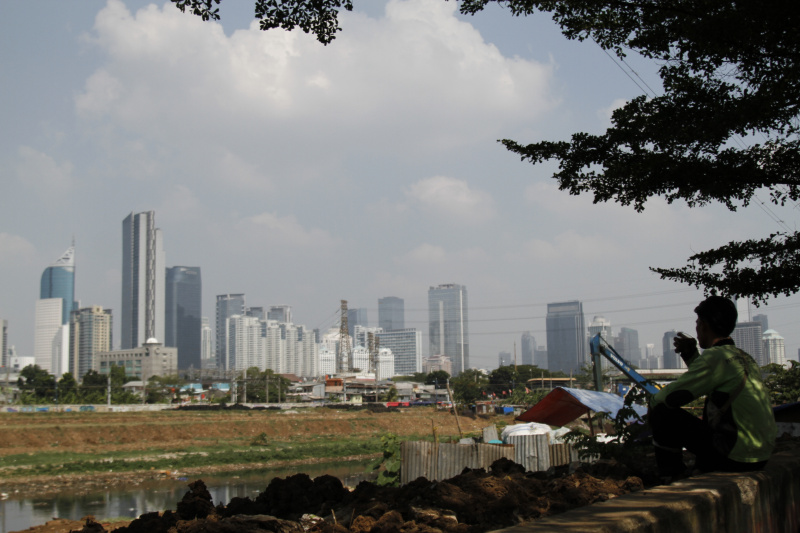 Jakarta masuk peringkat ketiga dengan kualitas polusi udara terburuk di dunia (Ashar/SinPo.id)